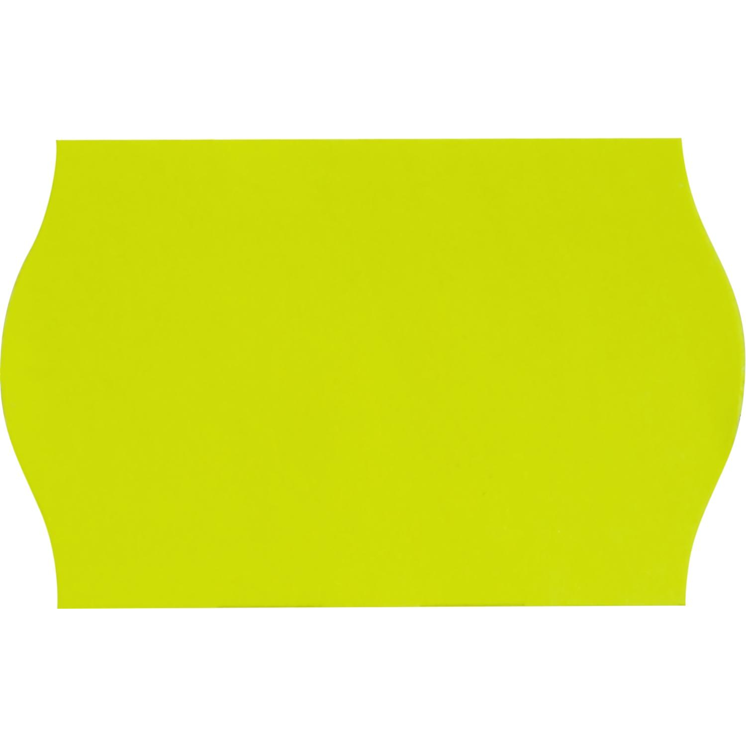 Этикет-лента 26х16 желт волна 1000шт/рул 10рул/уп - фото 2