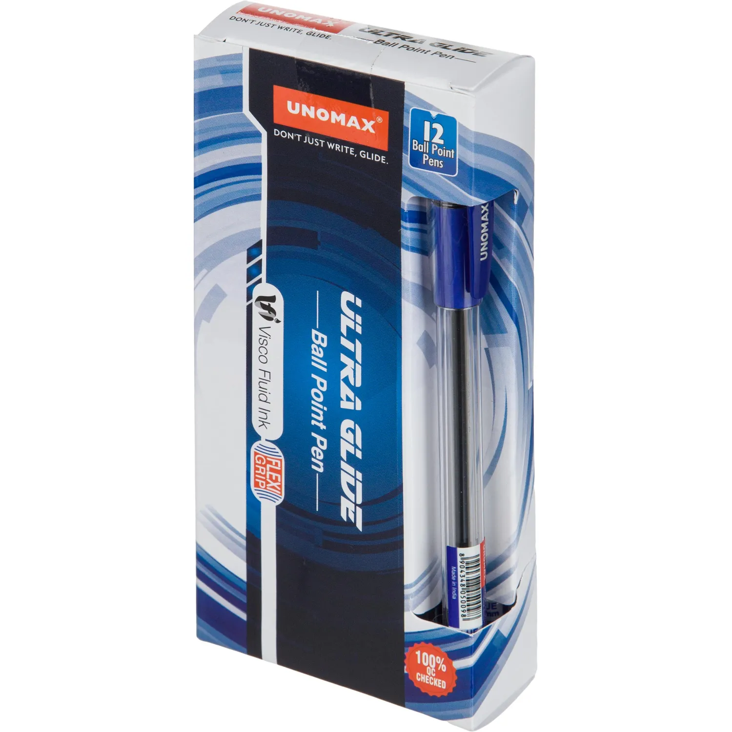 Ручка шариковая неавтомат. Unomax/Unimax Ultra Glide 1,0син,масл,манж - фото 6