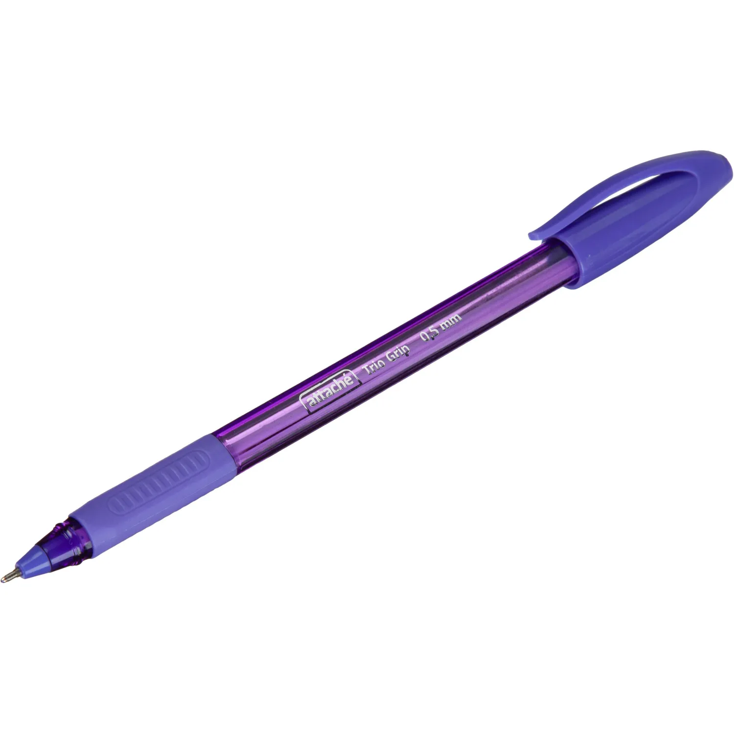 Ручка шариковая неавтомат. Attache Glide TrioGrip0,5,масл,син,манж,ас - фото 20