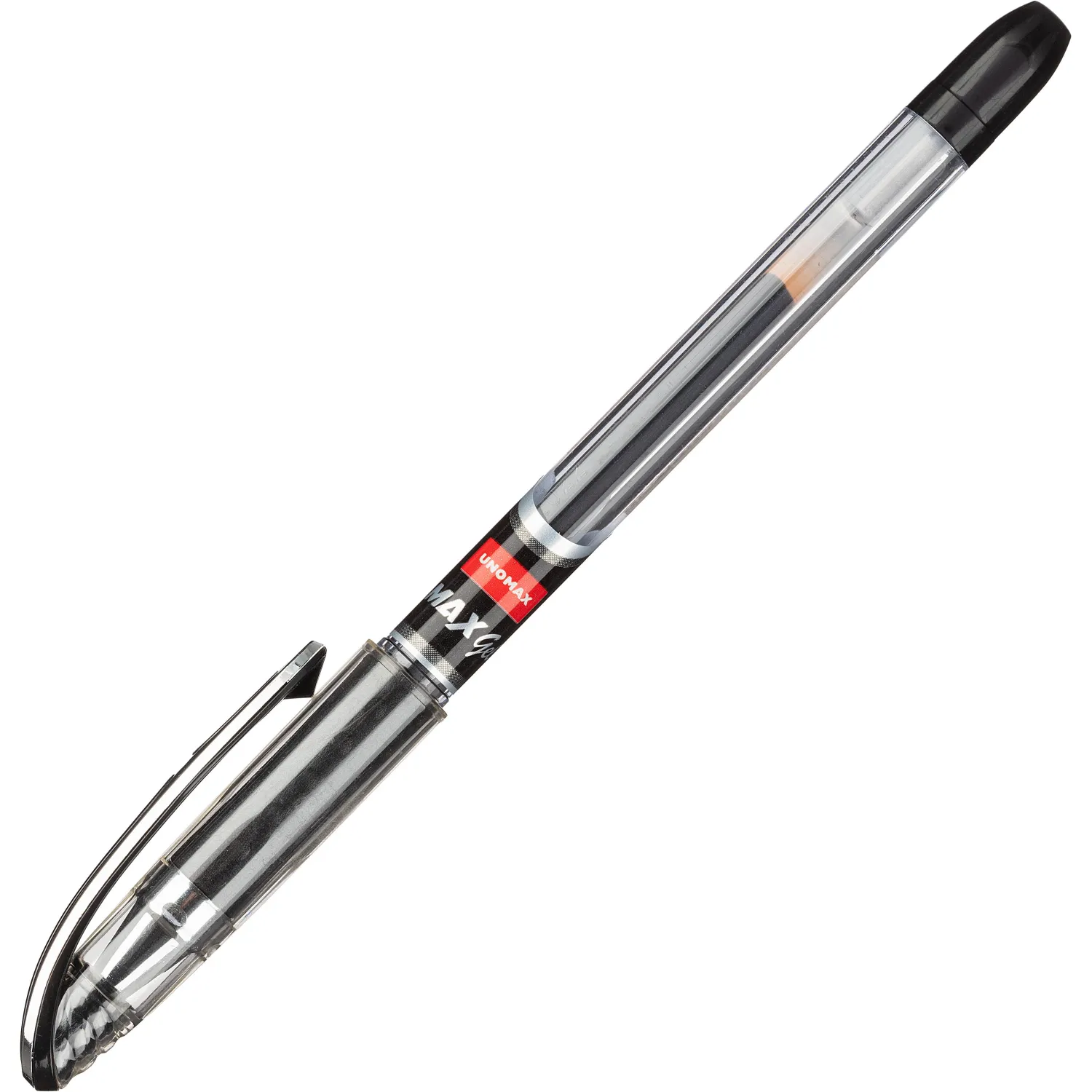 Ручка гелевая неавтомат. Unomax/Unimax Max Gel 0,5мм, черн,манж - фото 2