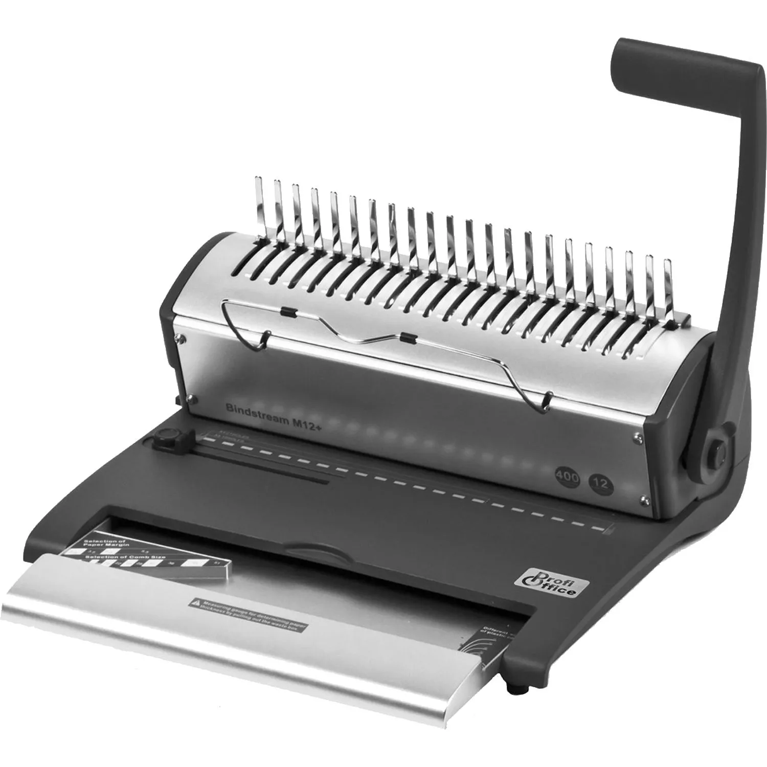 Брошюровщик ProfiOffice Bindstream M12 Plus, А4, 12л./400л., пл.пруж. - фото 2