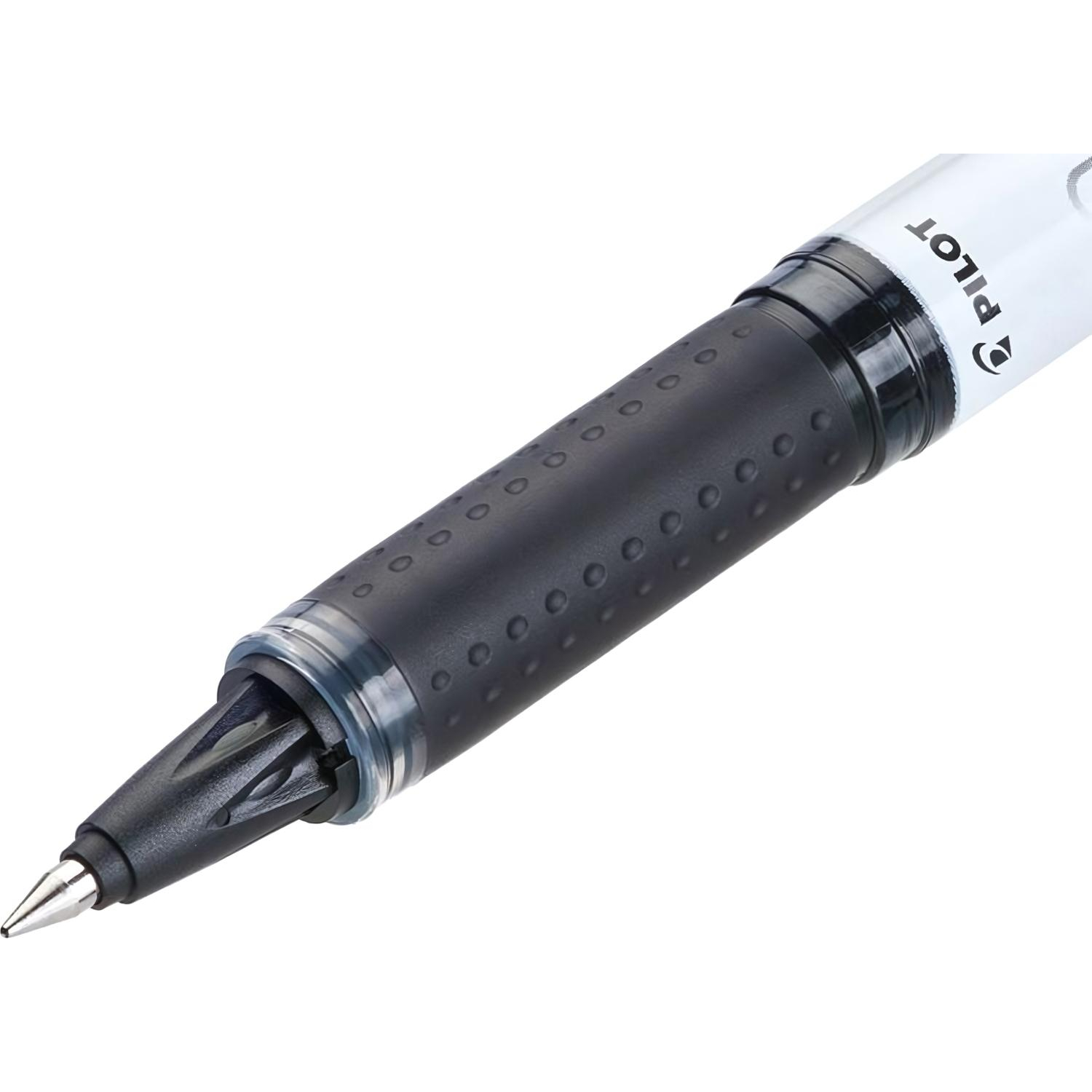 Роллер PILOT BLN-VBG5 резин. манжет жидкие чернила черный 0.3мм - фото 2