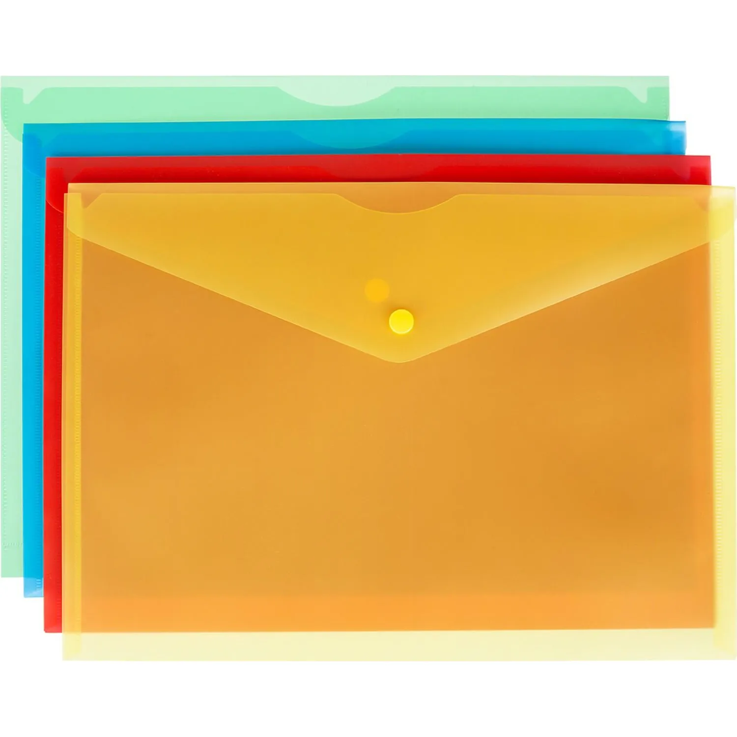 Папка-конверт на кнопке Attache Fantasy А4 в уп.8шт в асс. - фото 2