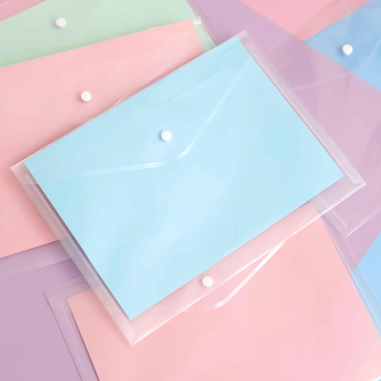 Папка-конверт на кнопке КНК 180 бесцв. прз. 10шт/уп Папка-конверт на кнопке КНК 180 бесцв. прз. 10шт/уп - фото 5