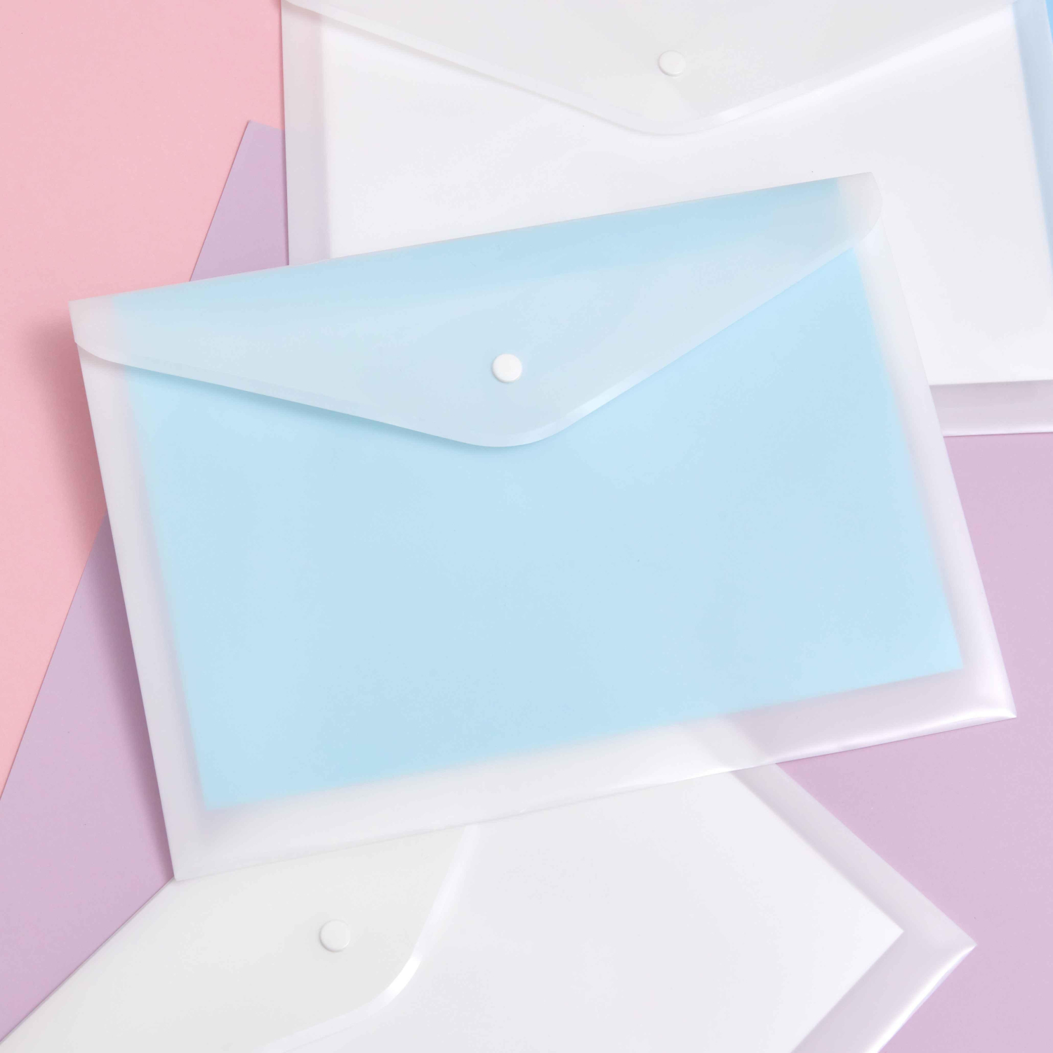 Папка-конверт на кнопке КНК 180 матовый 10шт/уп Папка-конверт на кнопке КНК 180 матовый 10шт/уп - фото 6