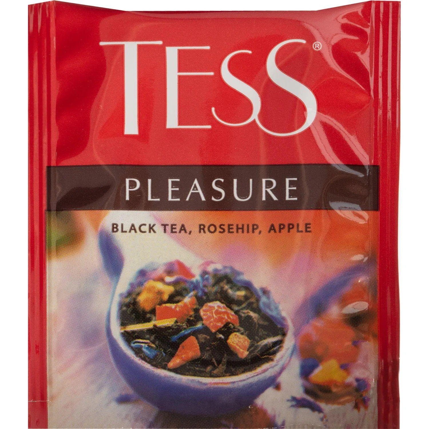 Чай черный TESS Pleasure с шиповником и яблоком 100 пак/уп, 0919-09 - фото 2