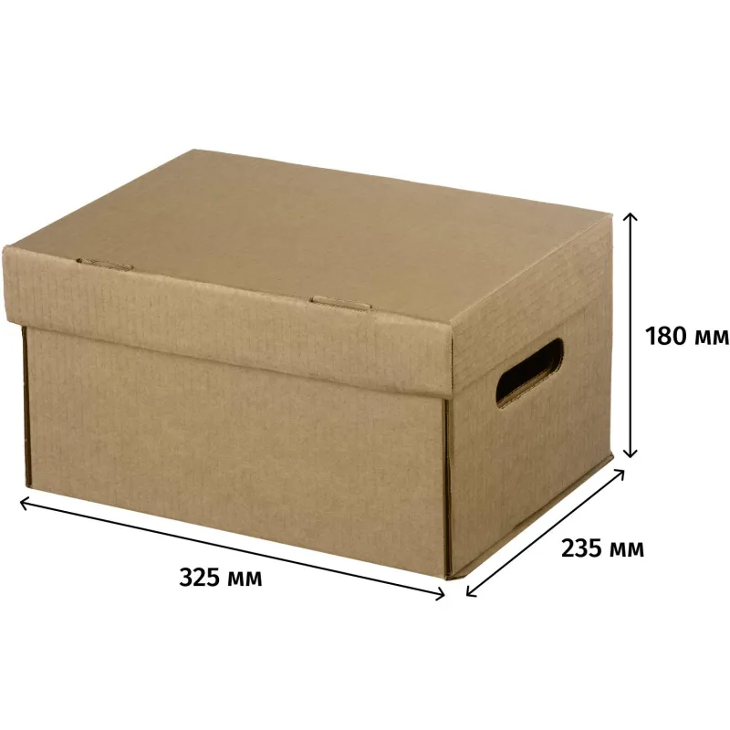 Короб архивный ДЕЛОПРОИЗВОДСТВО  А4 325х235х180,  Т23 - фото 2