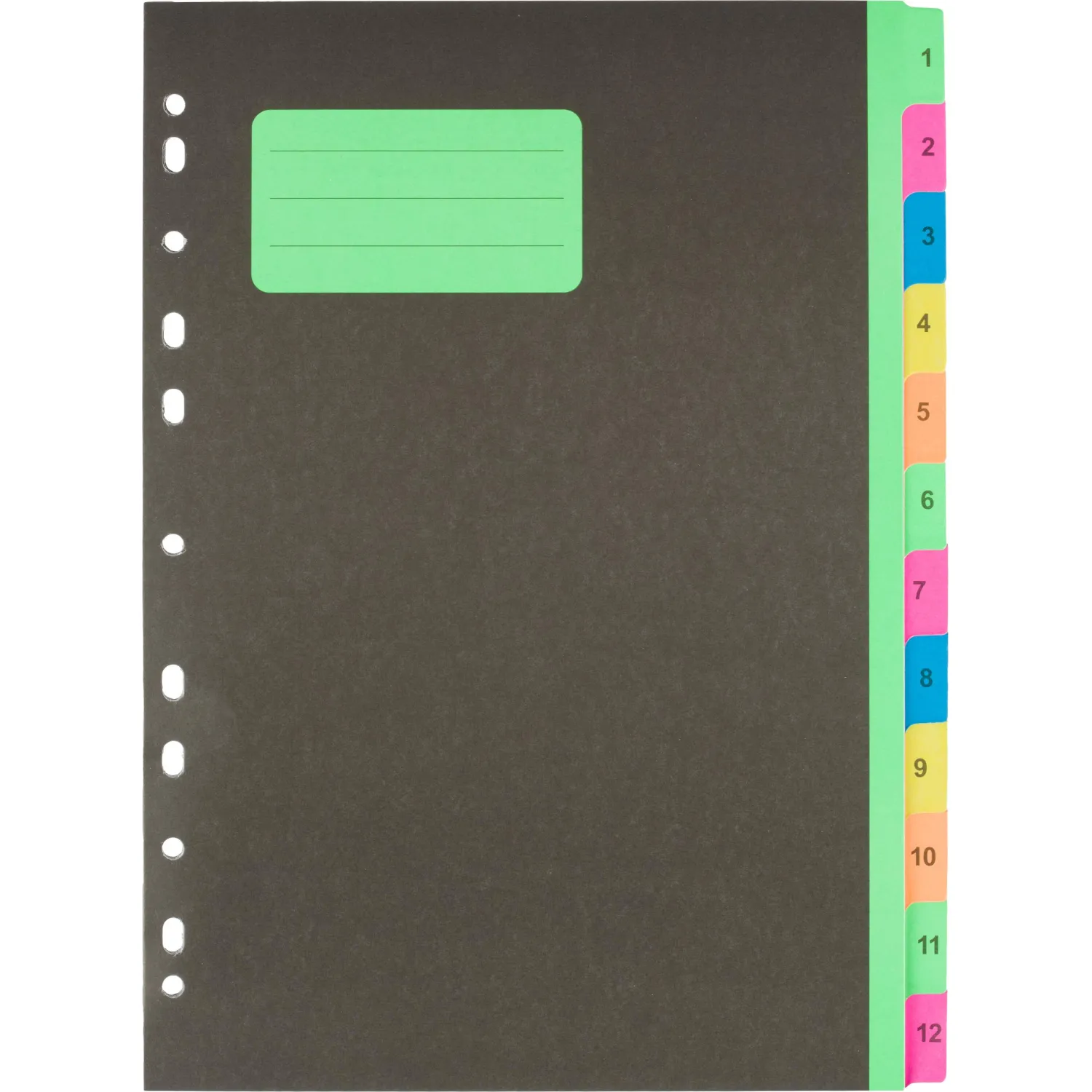 Разделитель листов с индексами Attache , А4,цифровой 1-12 , картон Разделитель листов с индексами Attache , А4,цифровой 1-12 , картон - фото 2