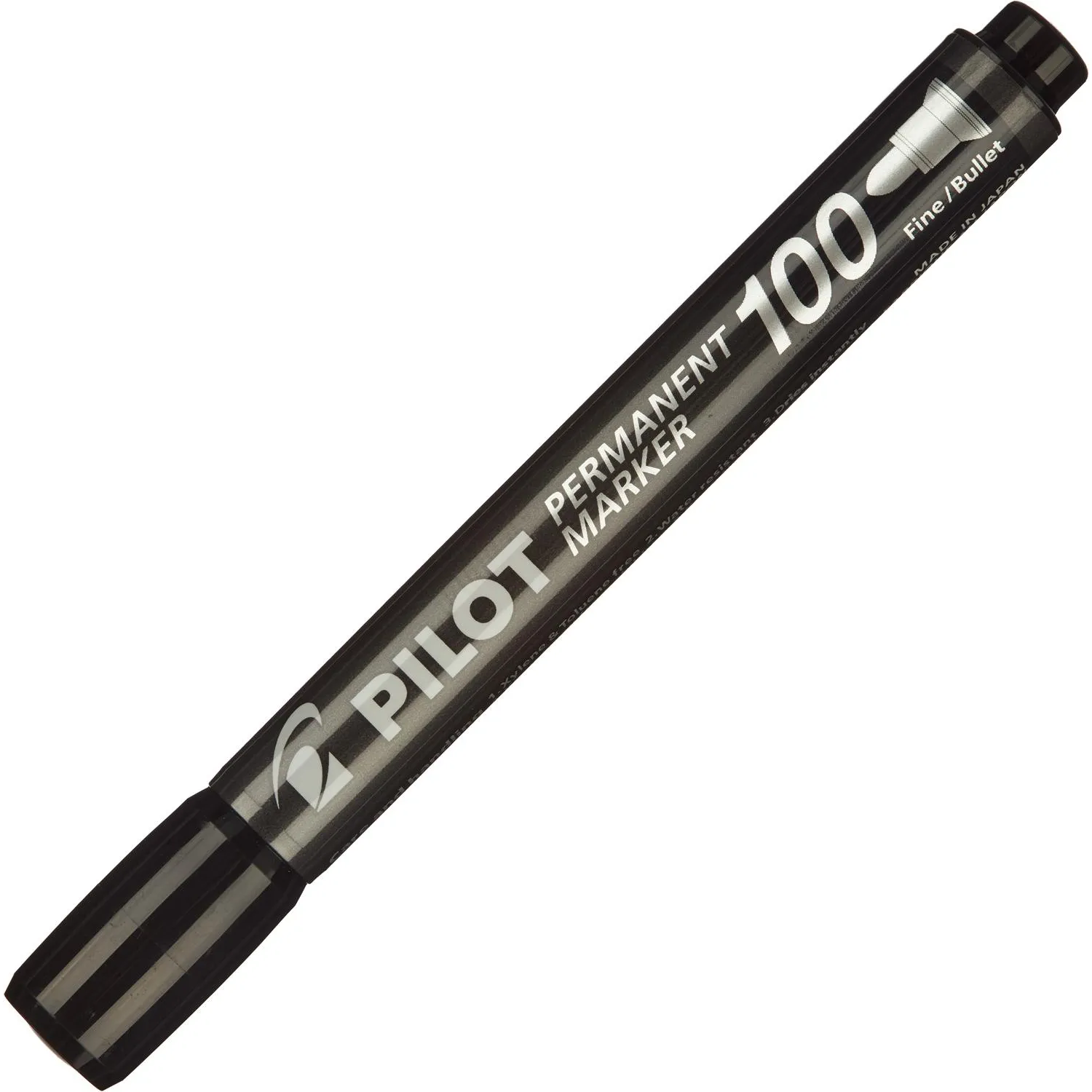 Маркер перманентный PILOT SCA-100-B черный 1-3мм круглый наконечник - фото 2