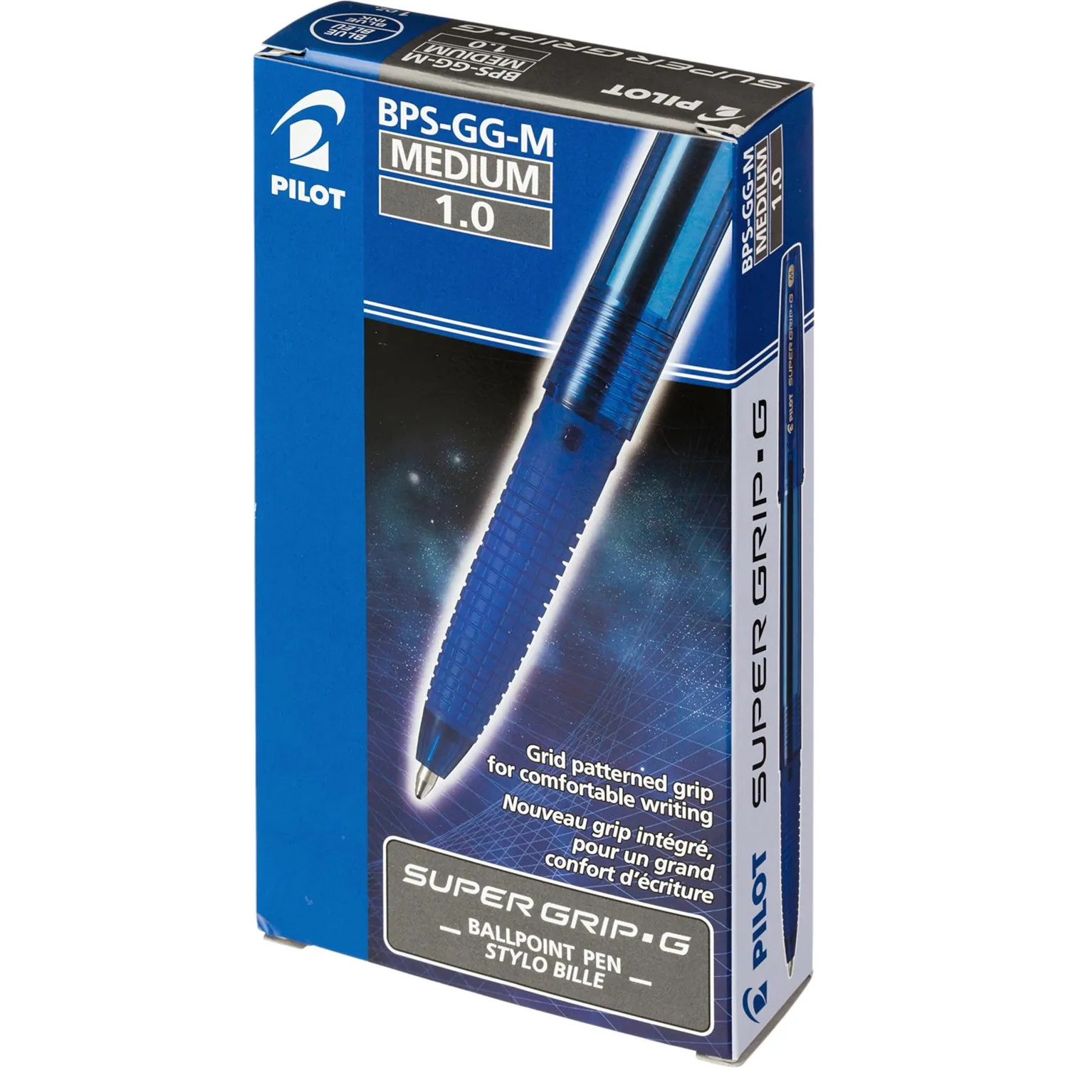 Ручка шариковая неавтомат. PILOTSuperGripG BPS-GG-M-Lрез.манж.син0,27 - фото 3