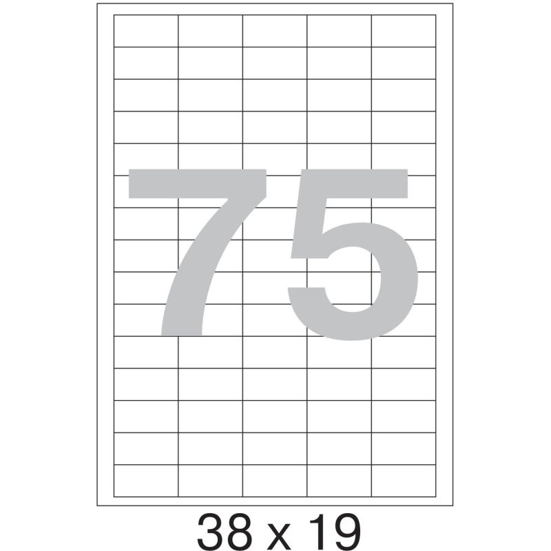 Этикетки самоклеящиеся 38х19 мм/75 шт. на листе А4 (100л - фото 7