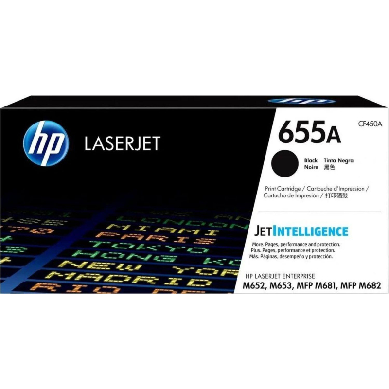 Картридж лазерный HP 655A CF450A чер. для M652n - фото 1