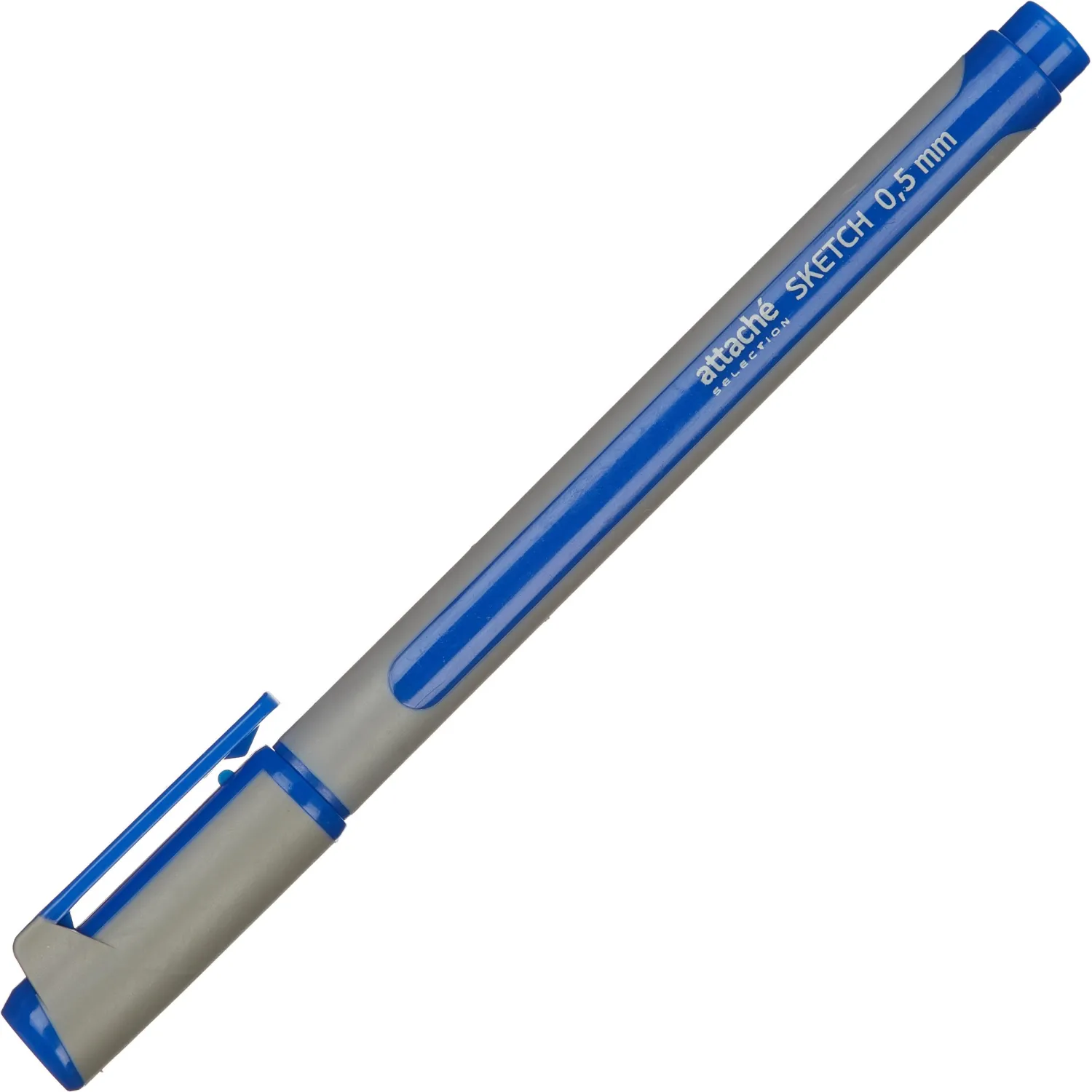 Линер Attache Selection корпус soft touch 0,5мм синий - фото 2