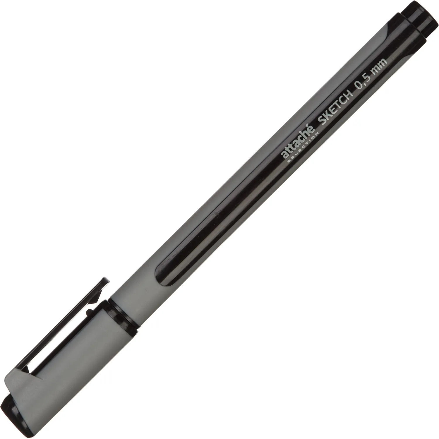 Линер Attache Selection корпус soft touch 0,5мм черный - фото 2