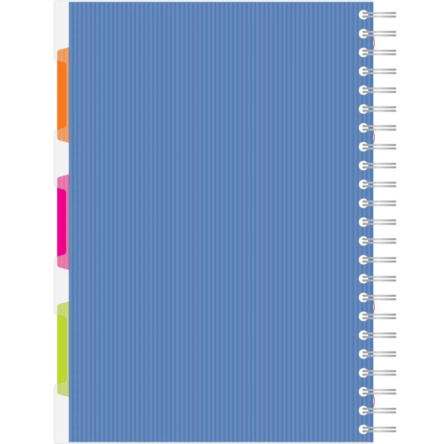 Бизнес-тетрадь 140л,кл,А4,SPIRAL BOOK Синий,евроспир,обл.пласт,раздел.84101 - фото 3
