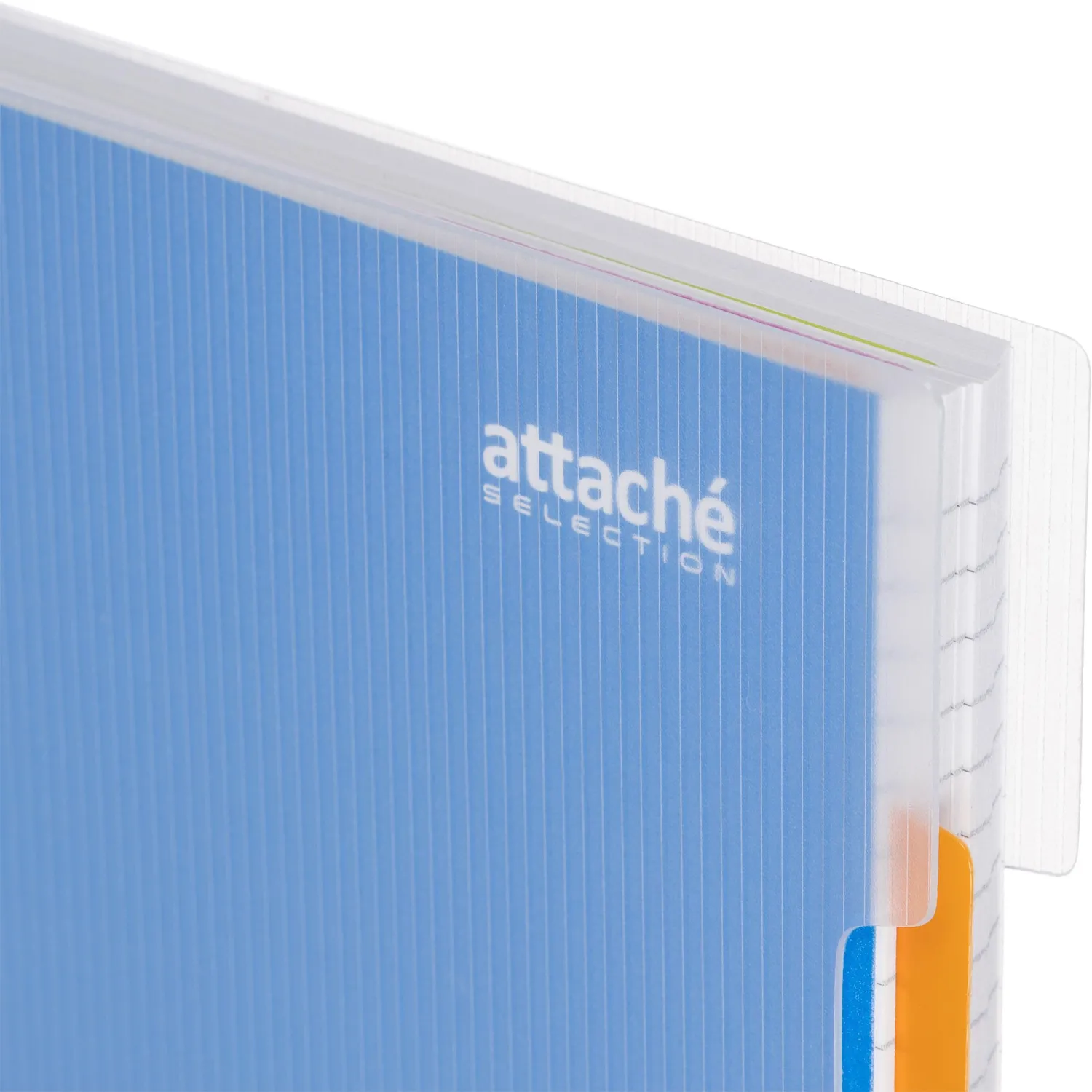 Бизнес-тетрадь 140л,кл,А4,SPIRAL BOOK Синий,евроспир,обл.пласт,раздел.84101 - фото 4