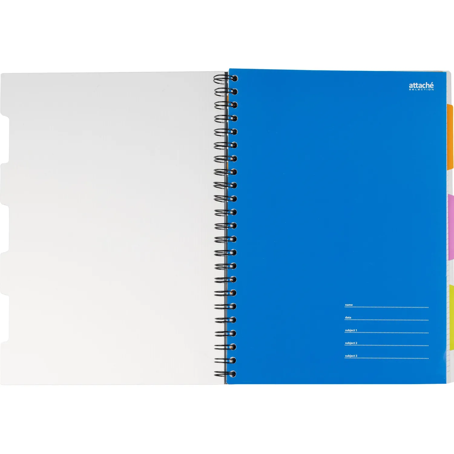 Бизнес-тетрадь 140л,кл,А4,SPIRAL BOOK Синий,евроспир,обл.пласт,раздел.84101 - фото 6