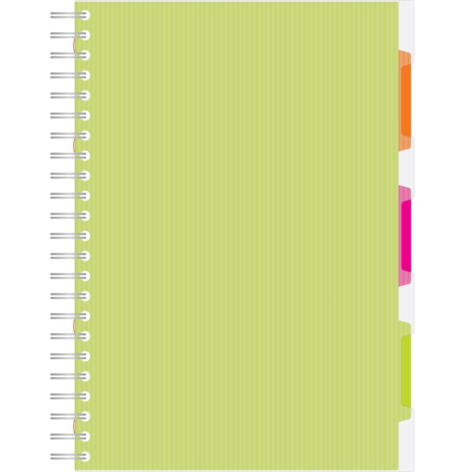 Бизнес-тетрадь 140л,кл,А4,SPIRAL BOOK Салатовый,евросп,обл.пл,раздел.84102 - фото 3