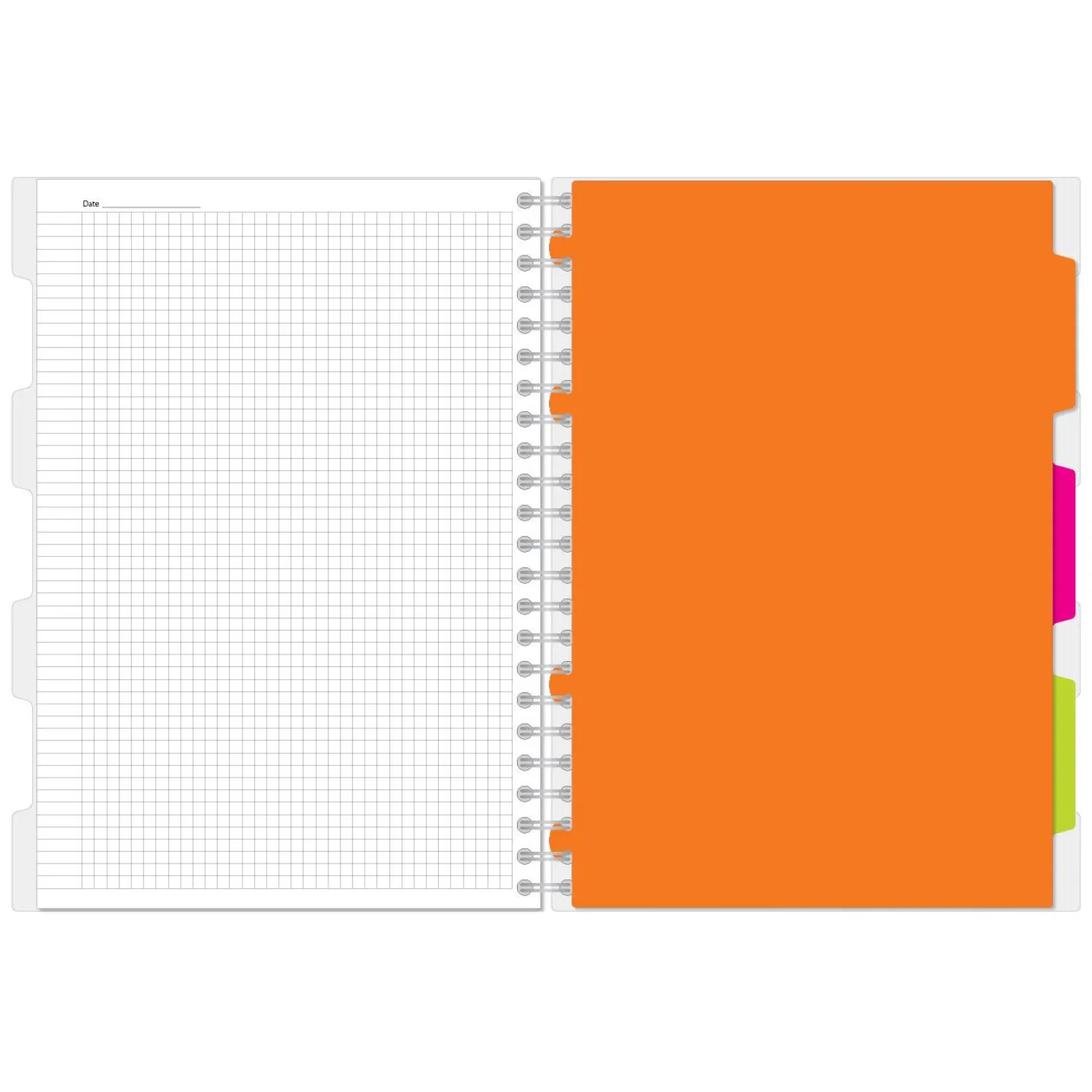 Бизнес-тетрадь 140л,кл,А4,SPIRAL BOOK Серый,евроспир,обл.пласт,раздел.84103 - фото 2