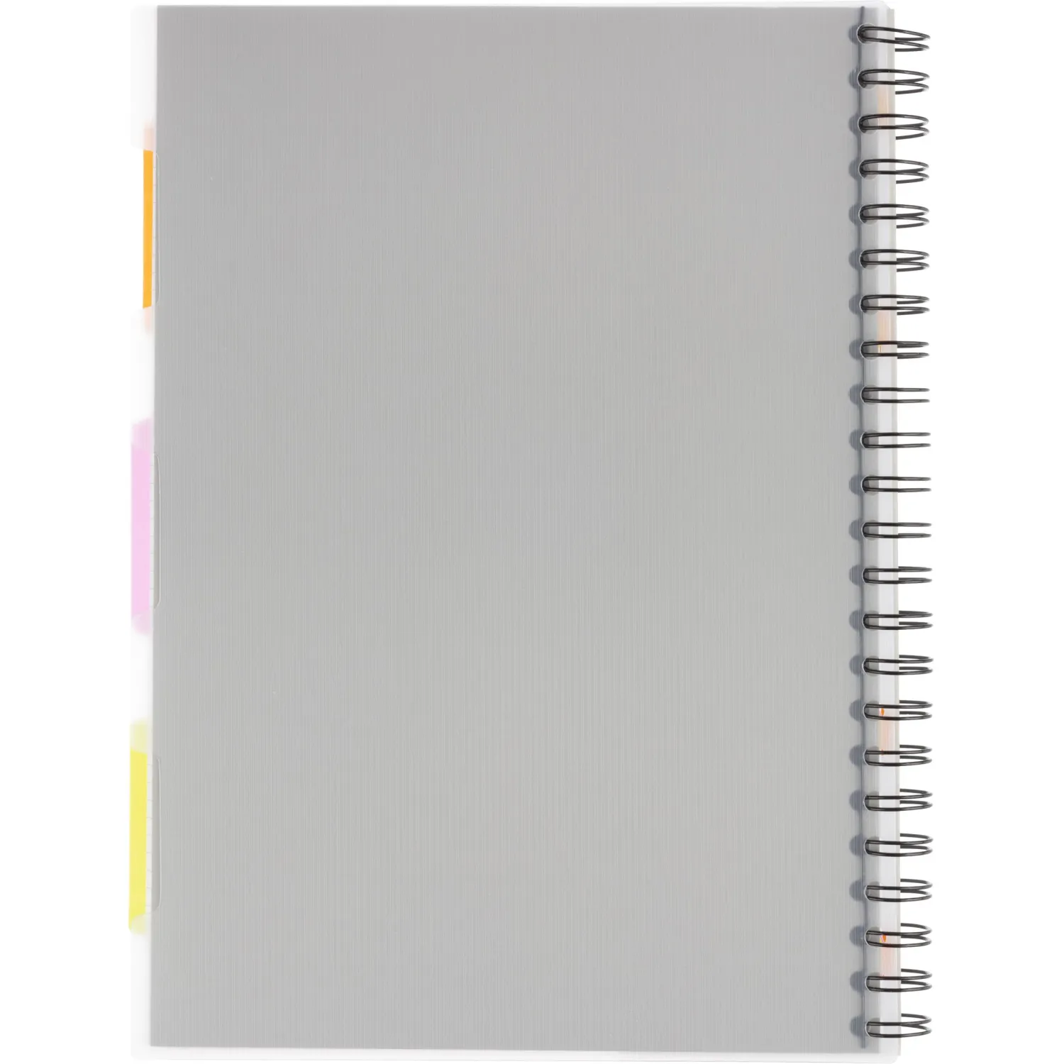 Бизнес-тетрадь 140л,кл,А4,SPIRAL BOOK Серый,евроспир,обл.пласт,раздел.84103 - фото 13