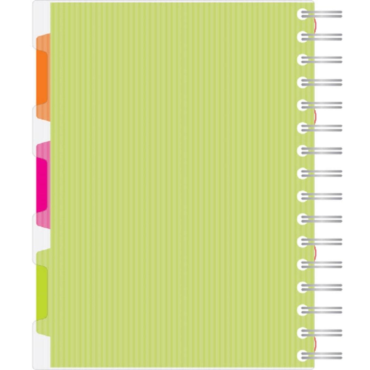 Бизнес-тетрадь 140л,кл,А5,SPIRAL BOOK Салатовый,евросп,обл.пл,раздел.84108 - фото 3