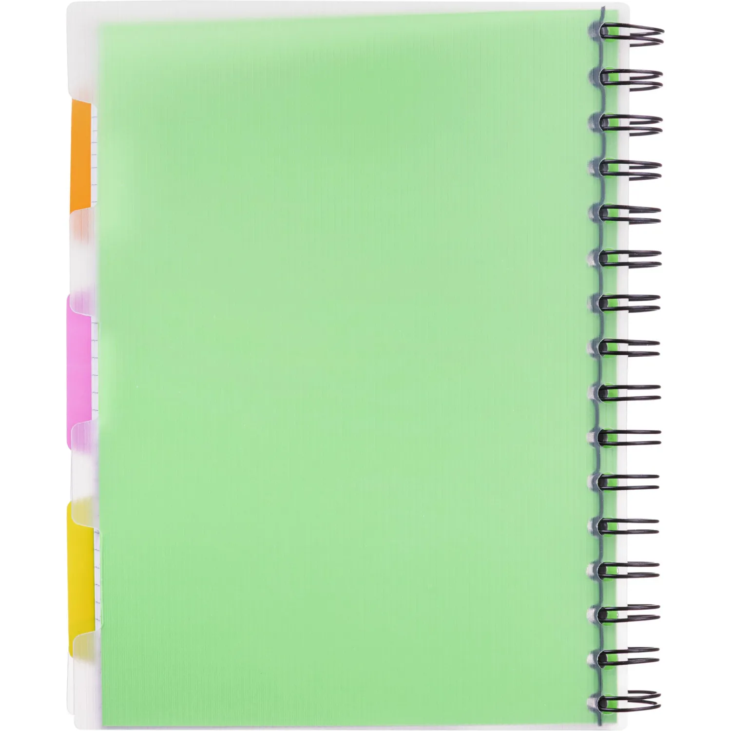 Бизнес-тетрадь 140л,кл,А5,SPIRAL BOOK Салатовый,евросп,обл.пл,раздел.84108 - фото 13