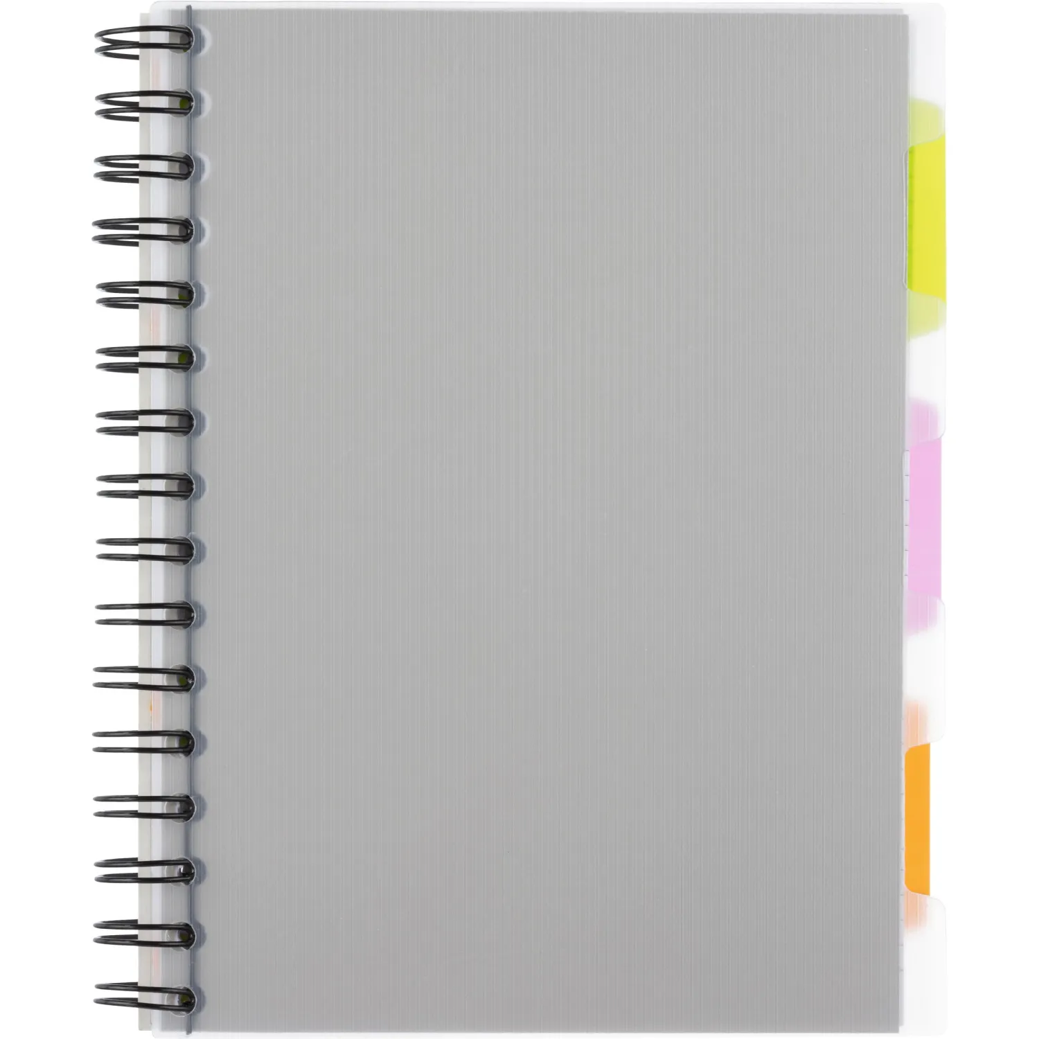 Бизнес-тетрадь 140л,кл,А5,SPIRAL BOOK Серый,евроспир,обл.пласт,раздел.84109 - фото 14