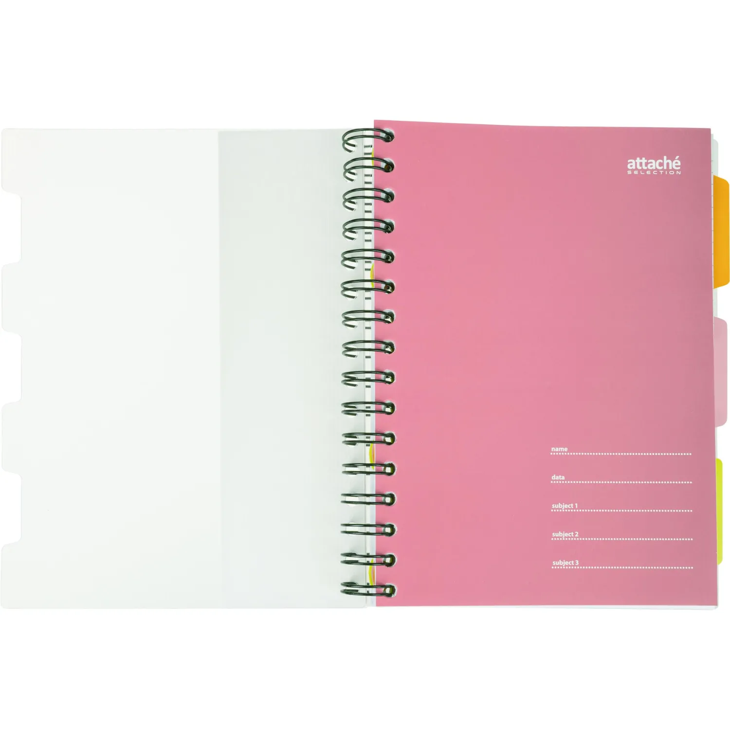 Бизнес-тетрадь 140л,кл,А5,SPIRAL BOOK Розовый,евроспир,обл.пласт,разд.84111 - фото 5