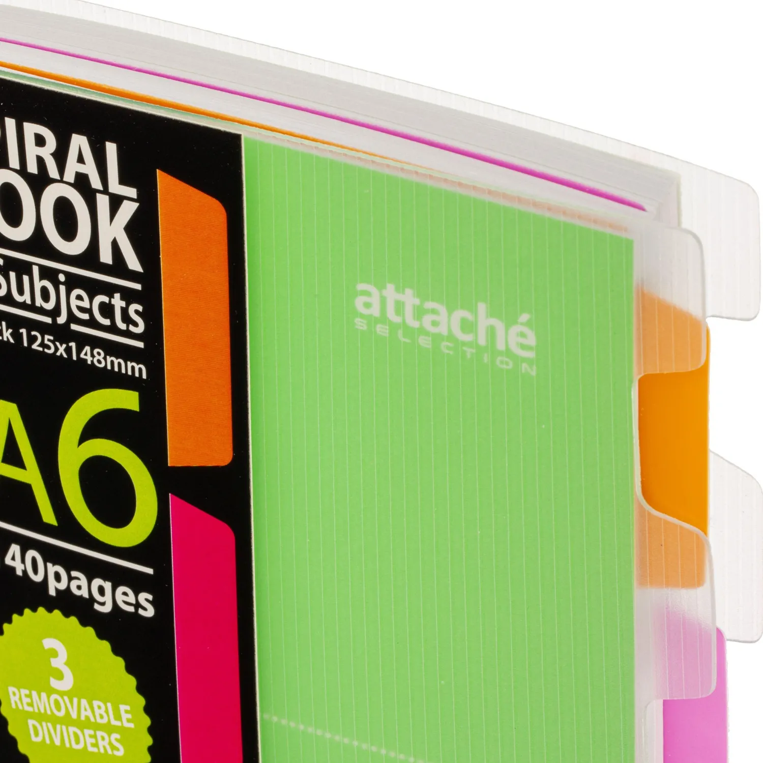 Бизнес-тетрадь 140л,кл,А6,SPIRAL BOOK Салатовый,евросп,обл.пл,раздел.84114 - фото 4