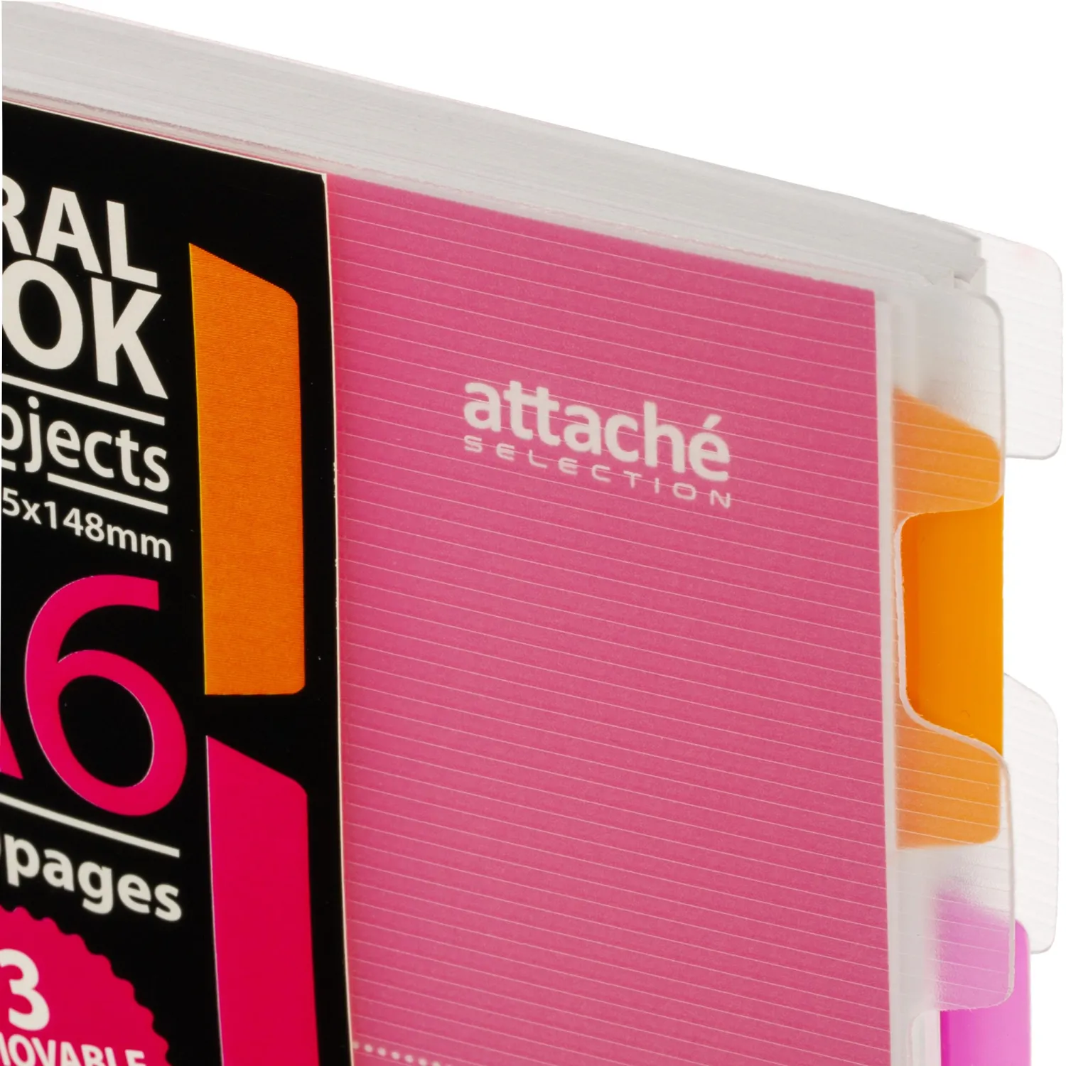 Бизнес-тетрадь 140л,кл,А6,SPIRAL BOOK Розовый,евроспир,обл.пласт,разд.84117 - фото 3