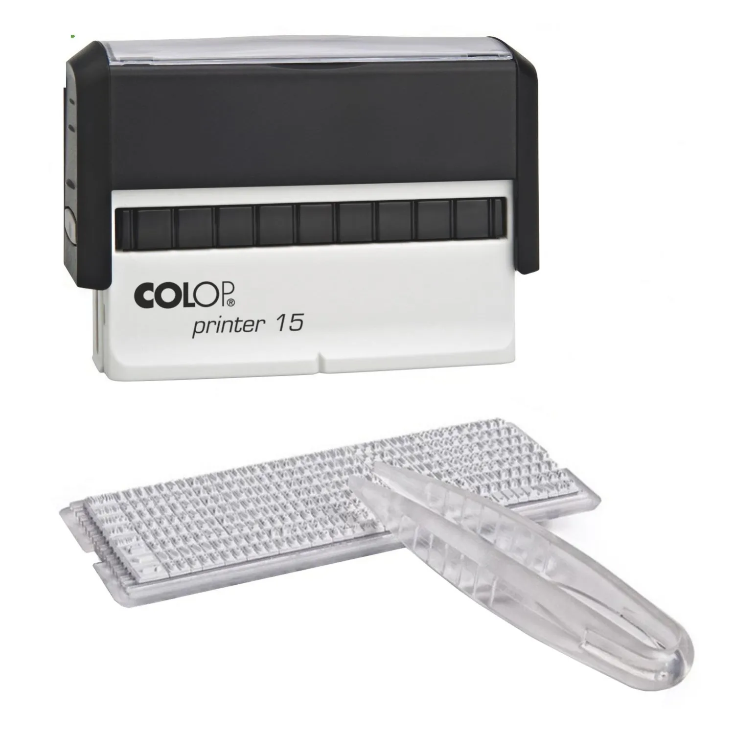 Штамп самонаборный пласт. 2стр. Pr.15-Set 69х10мм 1 касса Colop - фото 2