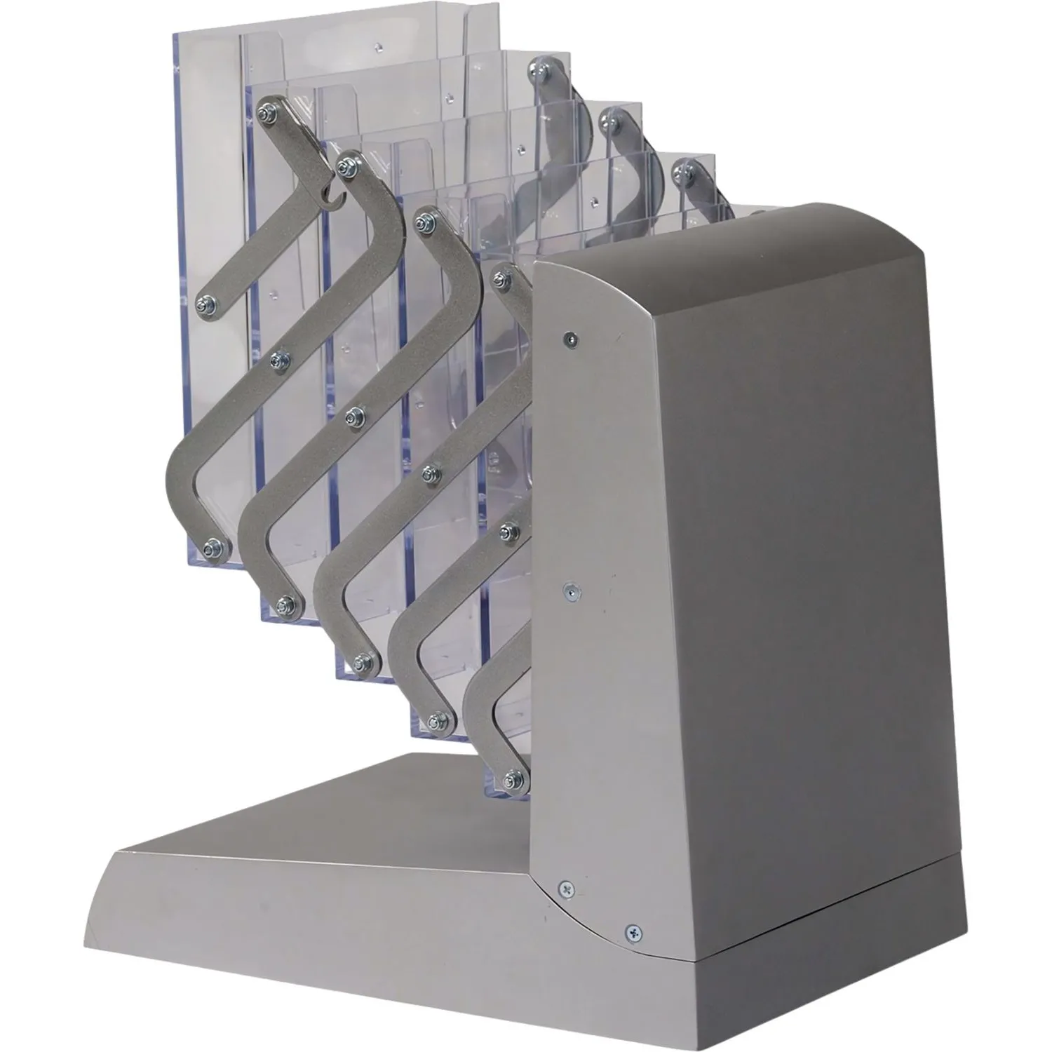 Буклетница Стойка Attache складная для печ. прод., 5 карманов А4, мобильная - фото 3