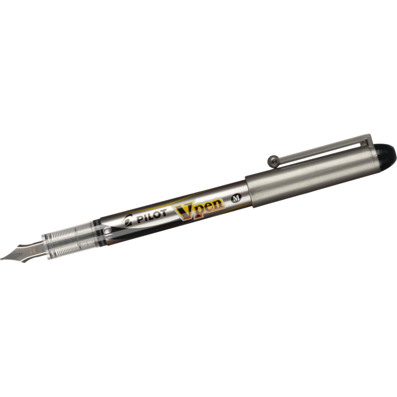 Ручка перьевая PILOT одноразовая SVP-4M V-Pen, черные чернила, 0,4мм - фото 6