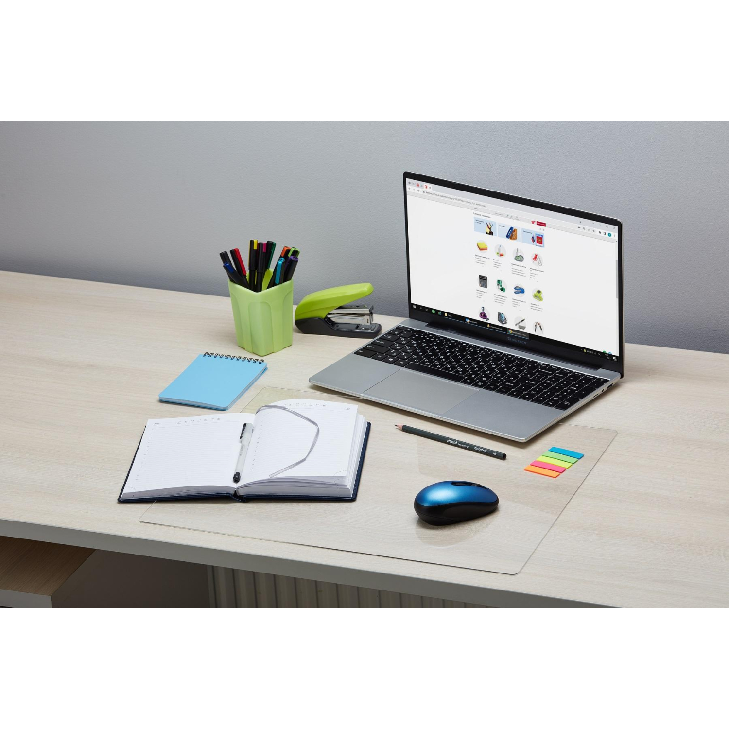 Коврик на стол Attache 40х50см прозрачный оргстекло - фото 2