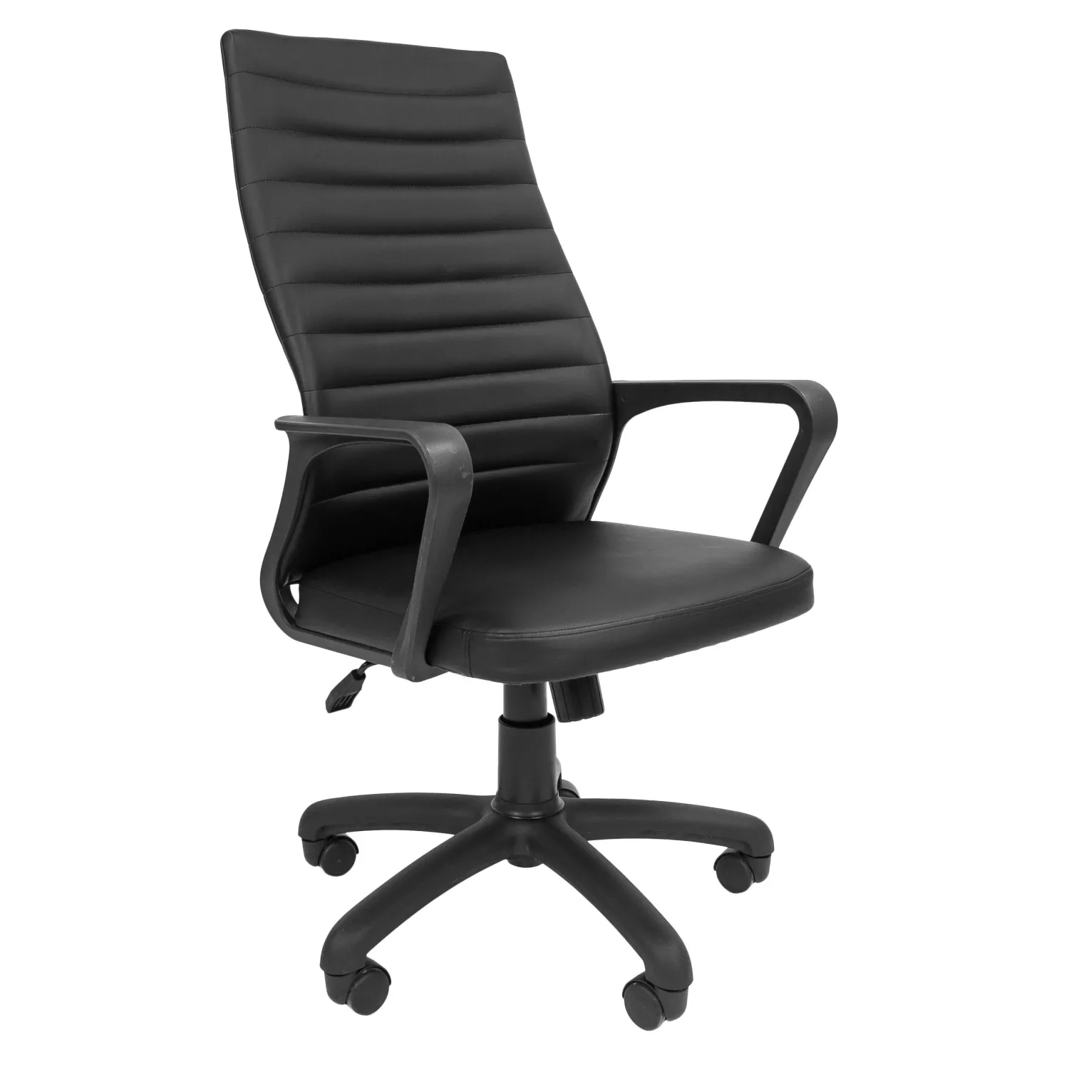 Кресло RC_РК 165 экокожа черная, пластик - фото 1