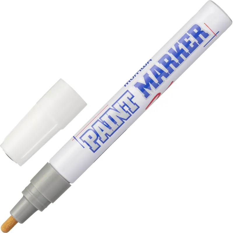 Маркер лаковый MunHwa 4 мм серебро - фото 1