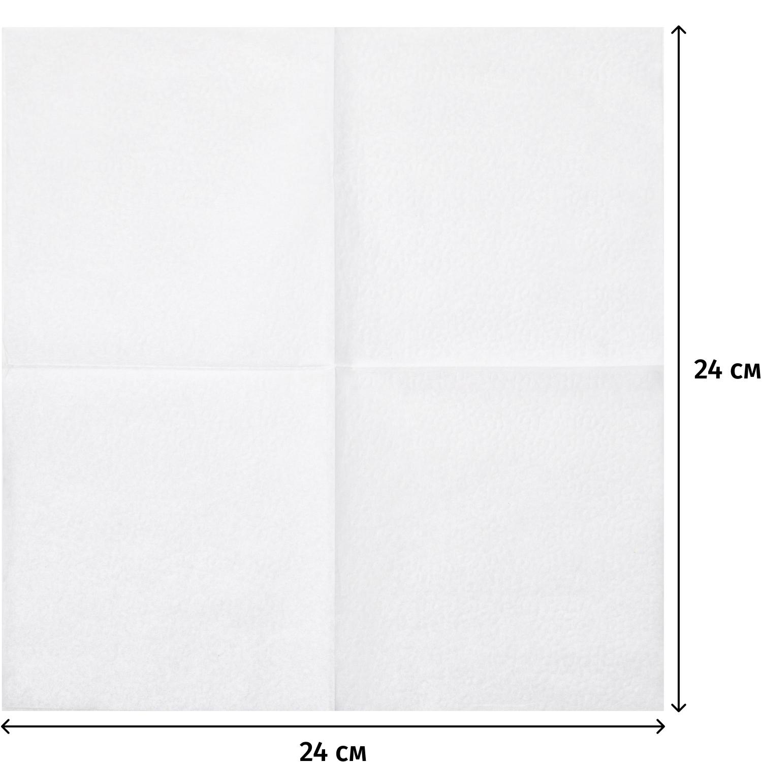 Салфетки бумажные BIG PACK 1сл.24х24 белые 600шт./уп Салфетки бумажные BIG PACK 1сл.24х24 белые 600шт./уп - фото 2