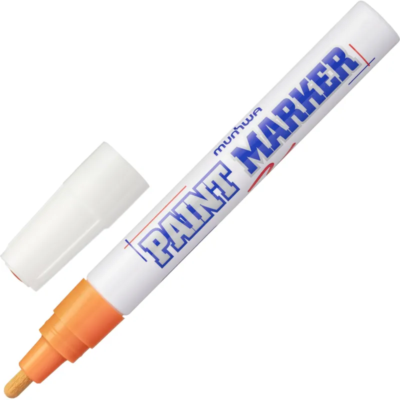 Маркер лаковый MunHwa 4 мм оранжевый - фото 1
