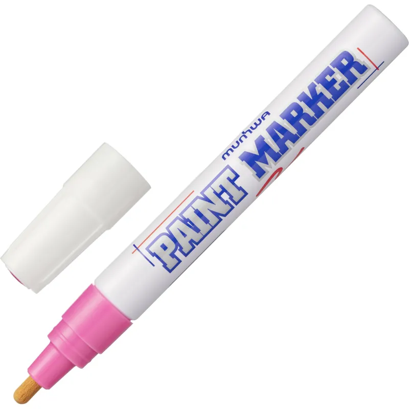 Маркер лаковый MunHwa 4 мм розовый - фото 1