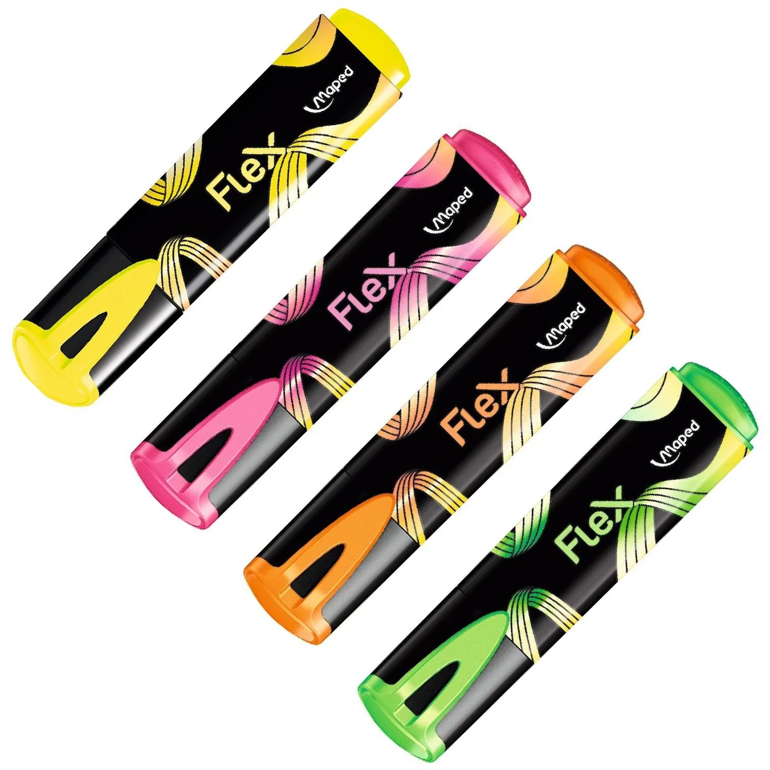 Набор текстовыделителей Maped FLUO PEP'S FLEX,1-5мм,4цв/наб, 740300 - фото 2