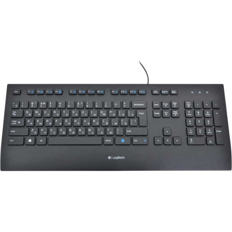 Клавиатура Logitech K280e черный USB (920-005215) - фото 1