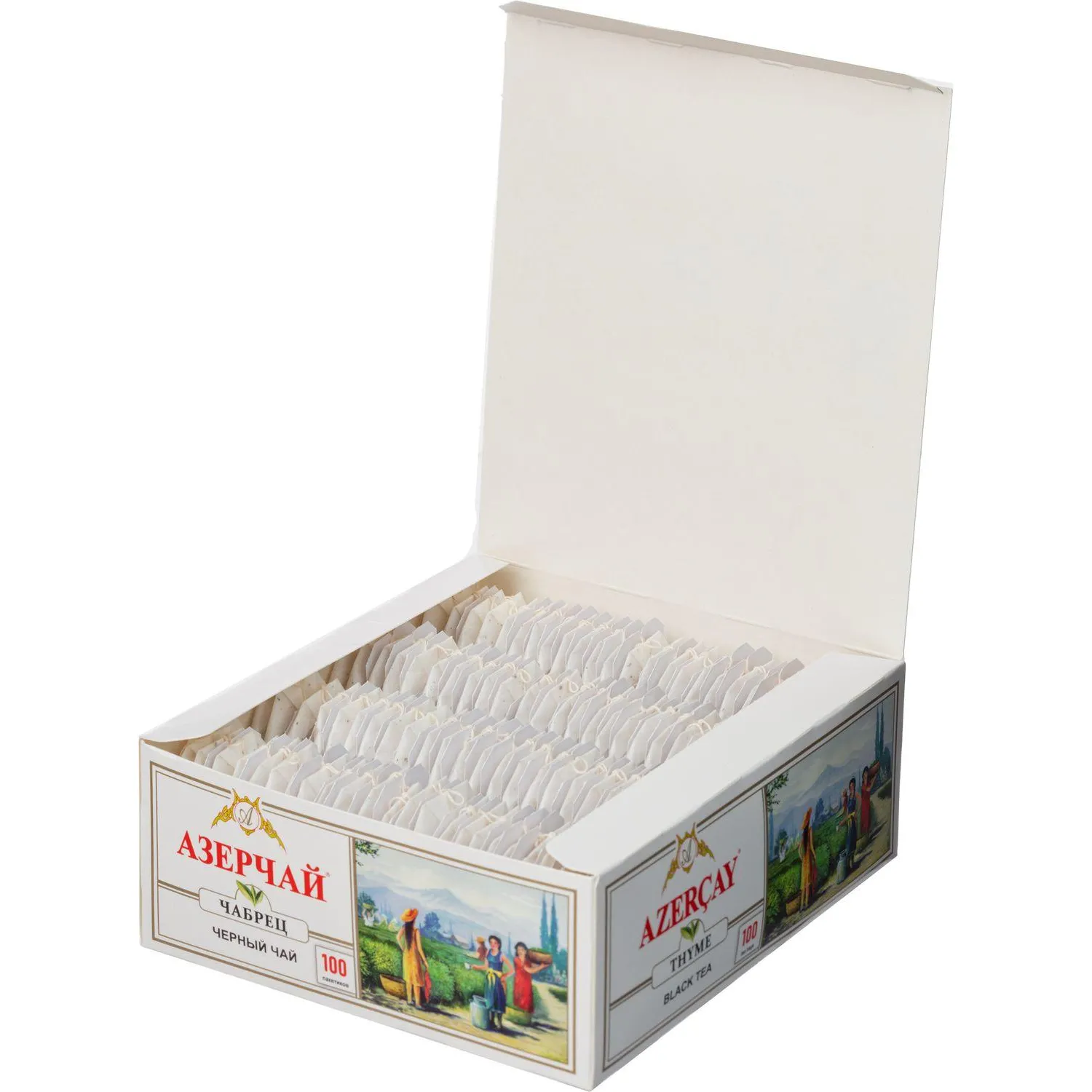 Чай Азерчай Букет черн. с чабрецом 100 пакx2гр/уп  209217/416029 - фото 2