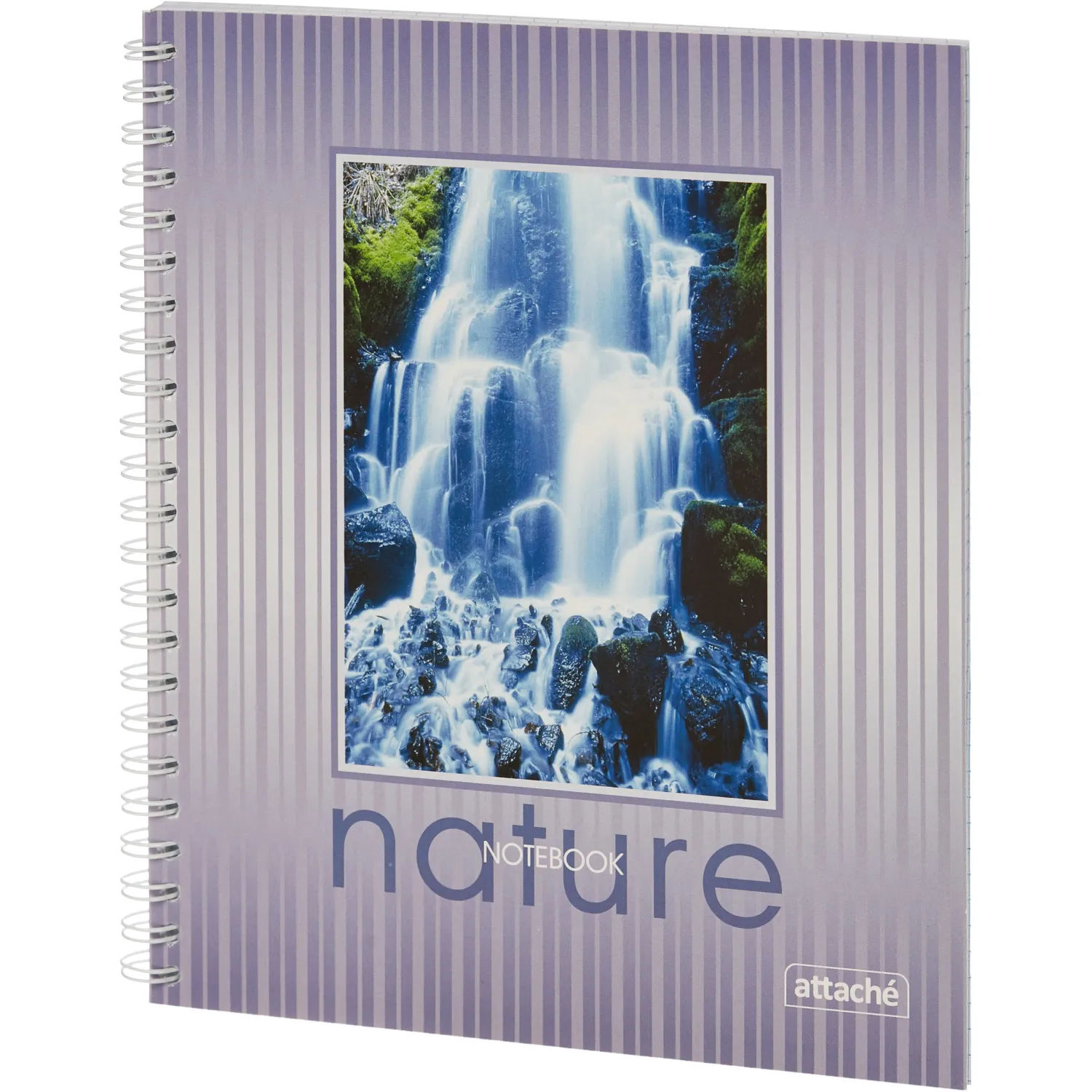 Тетрадь общая Attache,96л,клет,А5,мет.греб,обл.лак.карт - фото 2