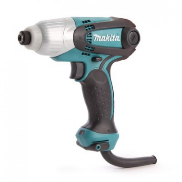 Шуруповерт сетевой ударный MAKITA 230Вт, 100Нм, шестигранник,свет (TD0101F) - фото 1