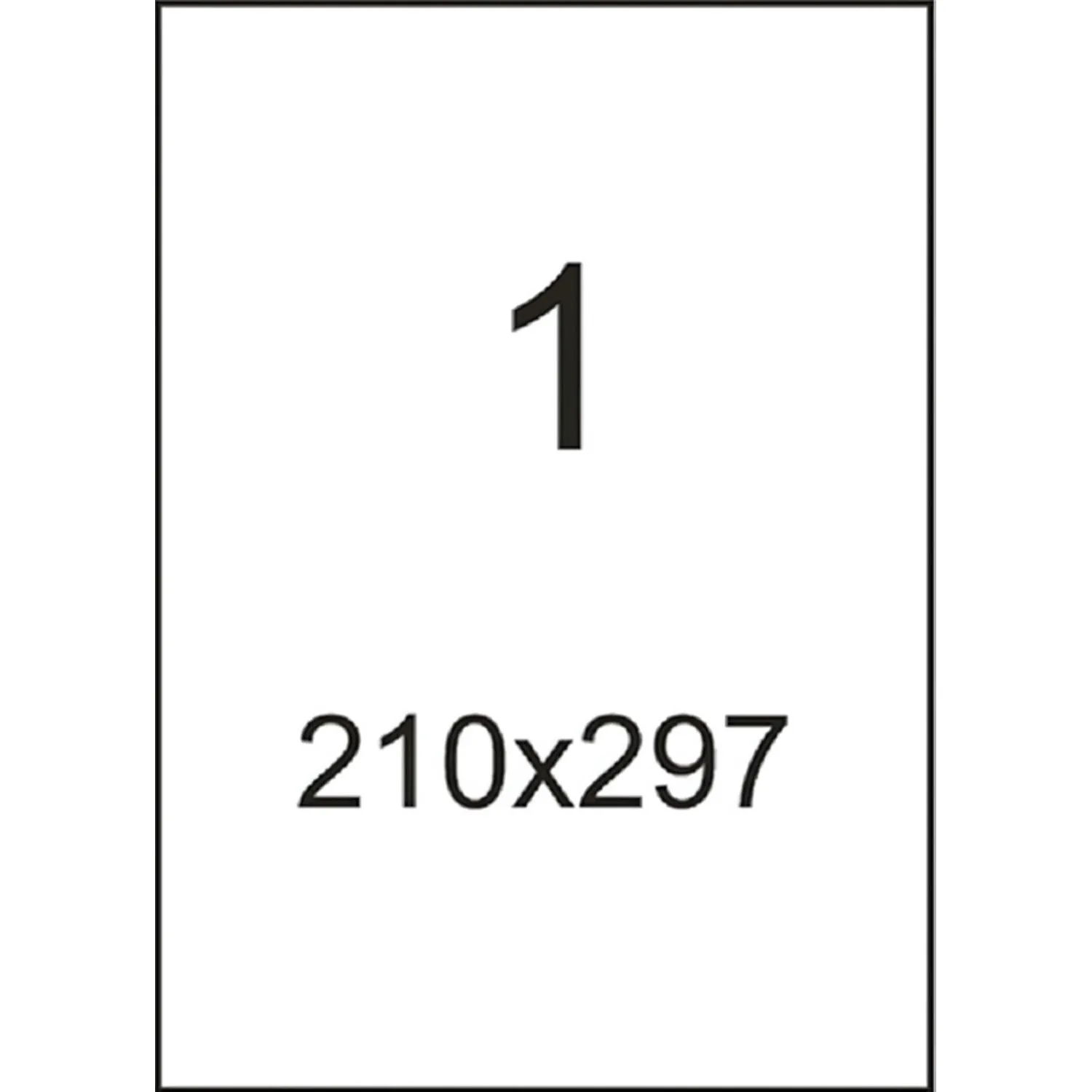 Этикетки самоклеящиеся  210х297мм. белая (100л/уп.) - фото 4