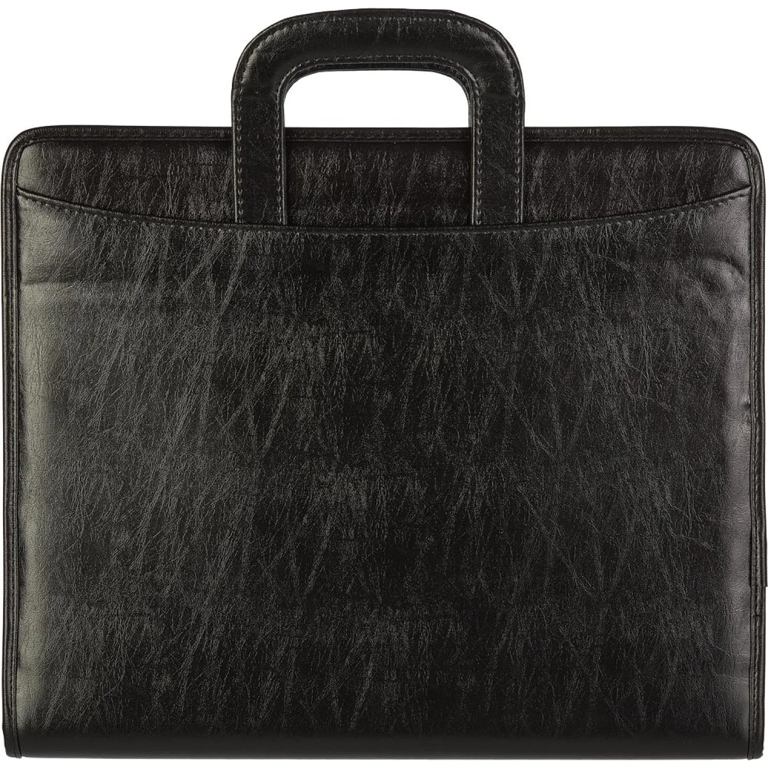 Папка деловая из кож/зам НАВИГАТОР N 108и на молн, с выдв.ручками, чер - фото 5