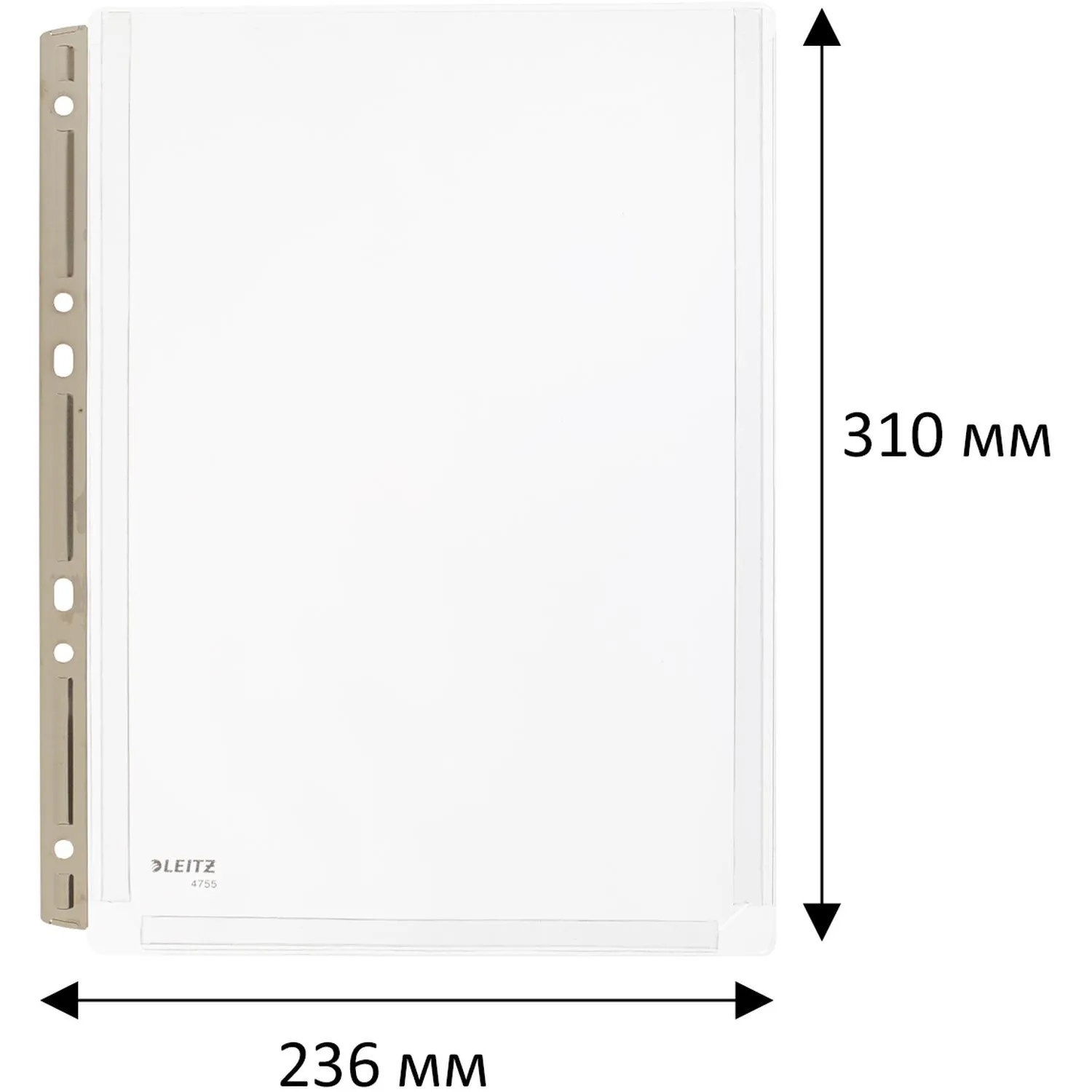 Файл-вкладыш А4 расширен, 170 мкм мет.перф. 47553003 - фото 6