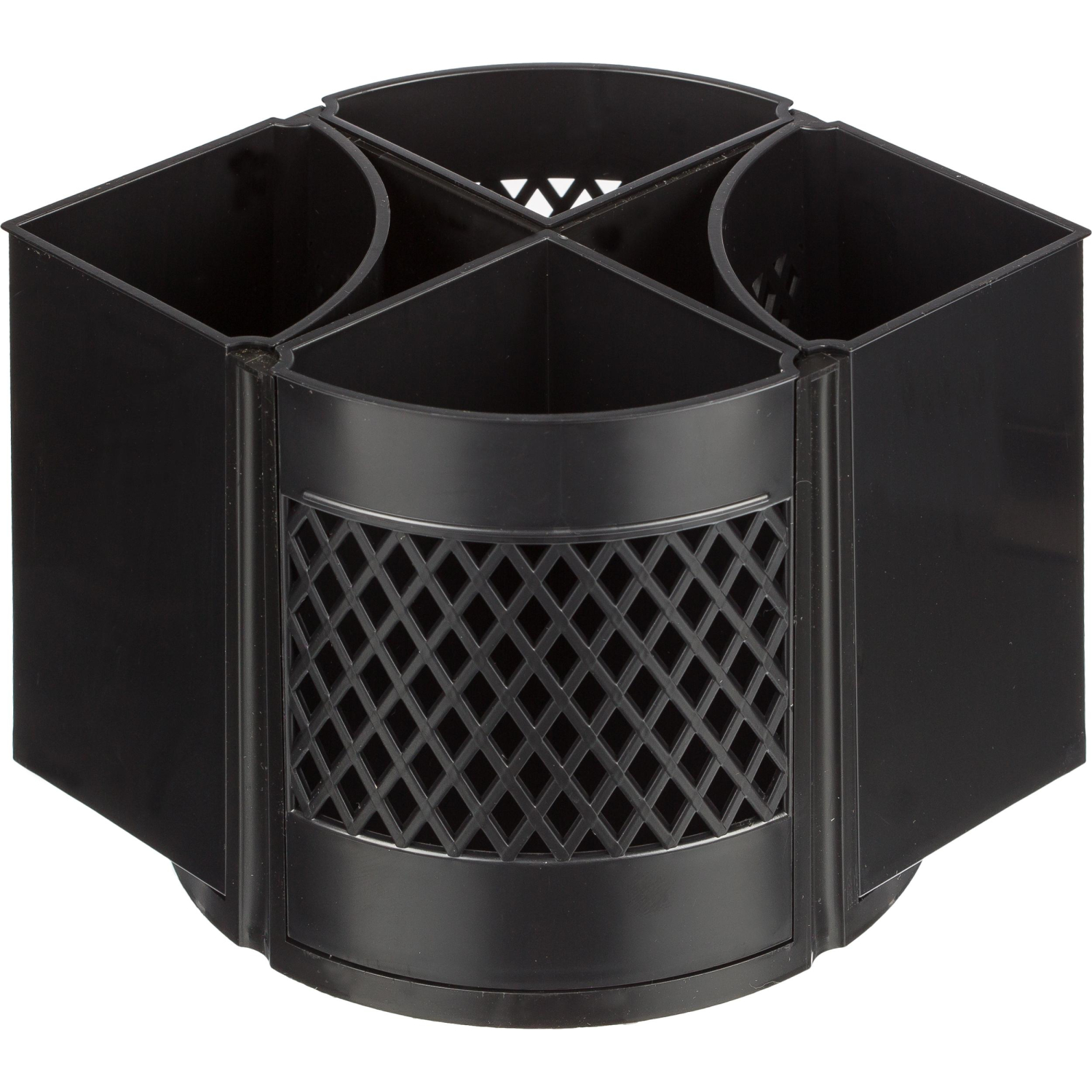 Подставка-органайзер д/канц.мелочей Attache Квартет 8отд-й вращающаяся черн - фото 2