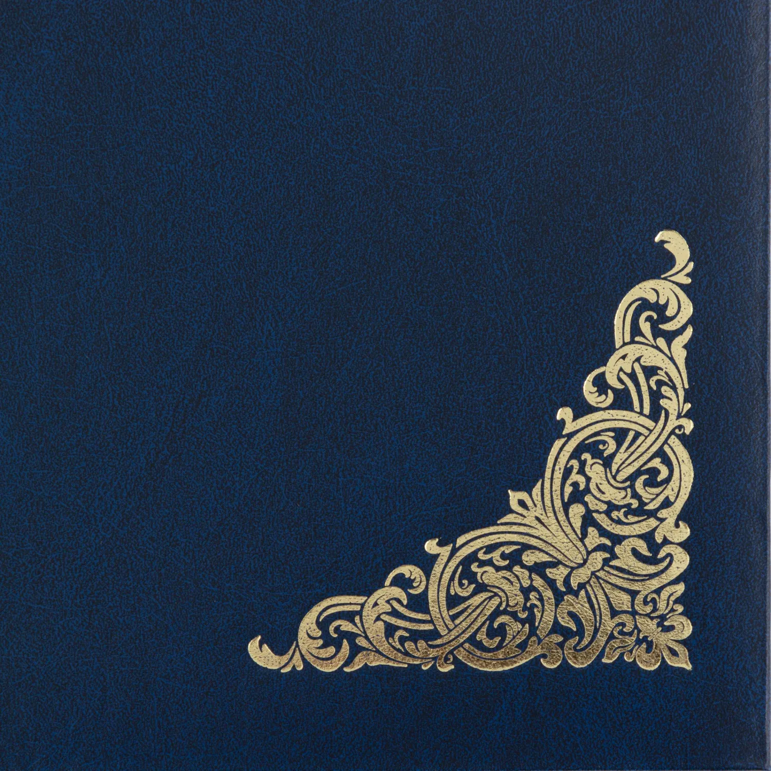 Папка адресная бумвинил А4 (объемная) Поздравляем с виньеткой синяя - фото 3