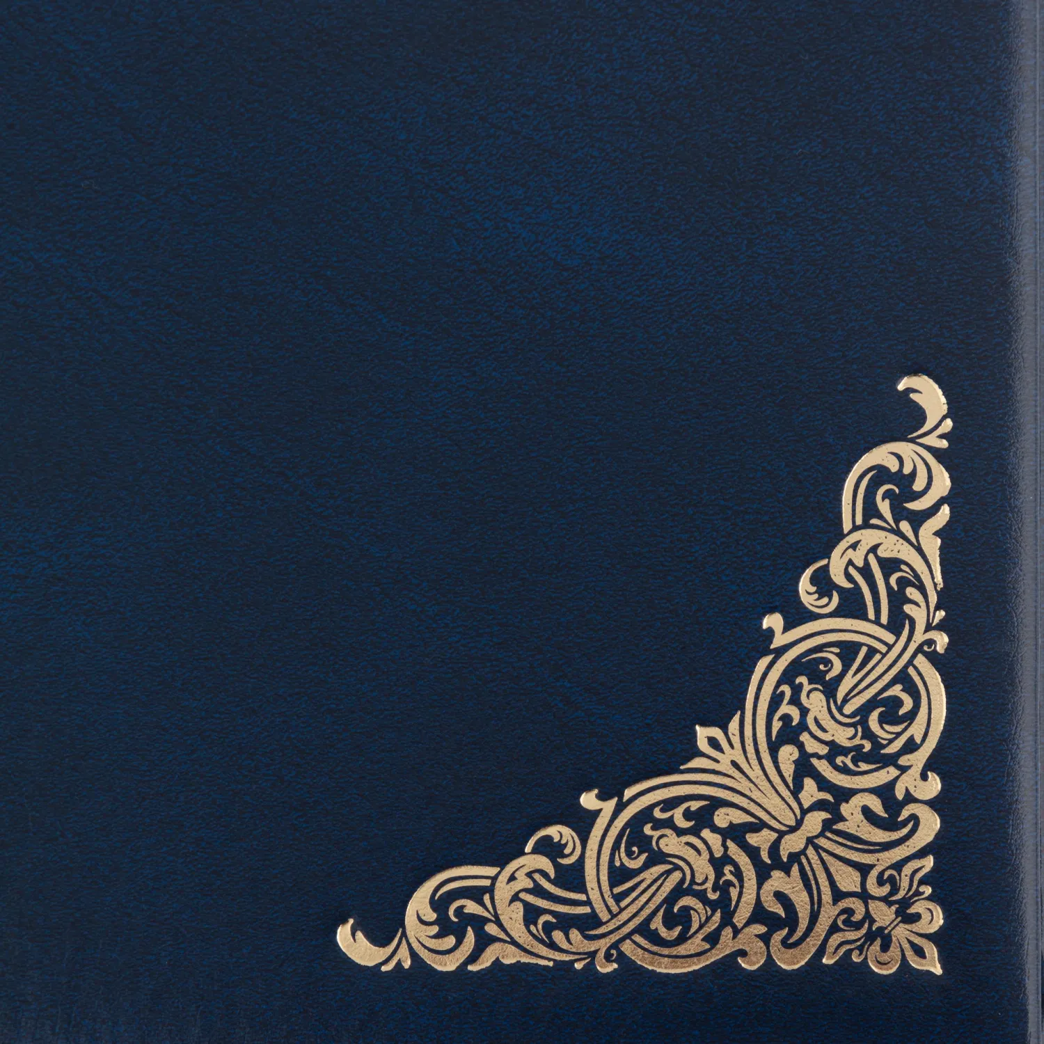 Папка адресная бумвинил А4 (объемная) С Юбилеем с виньеткой синяя - фото 3